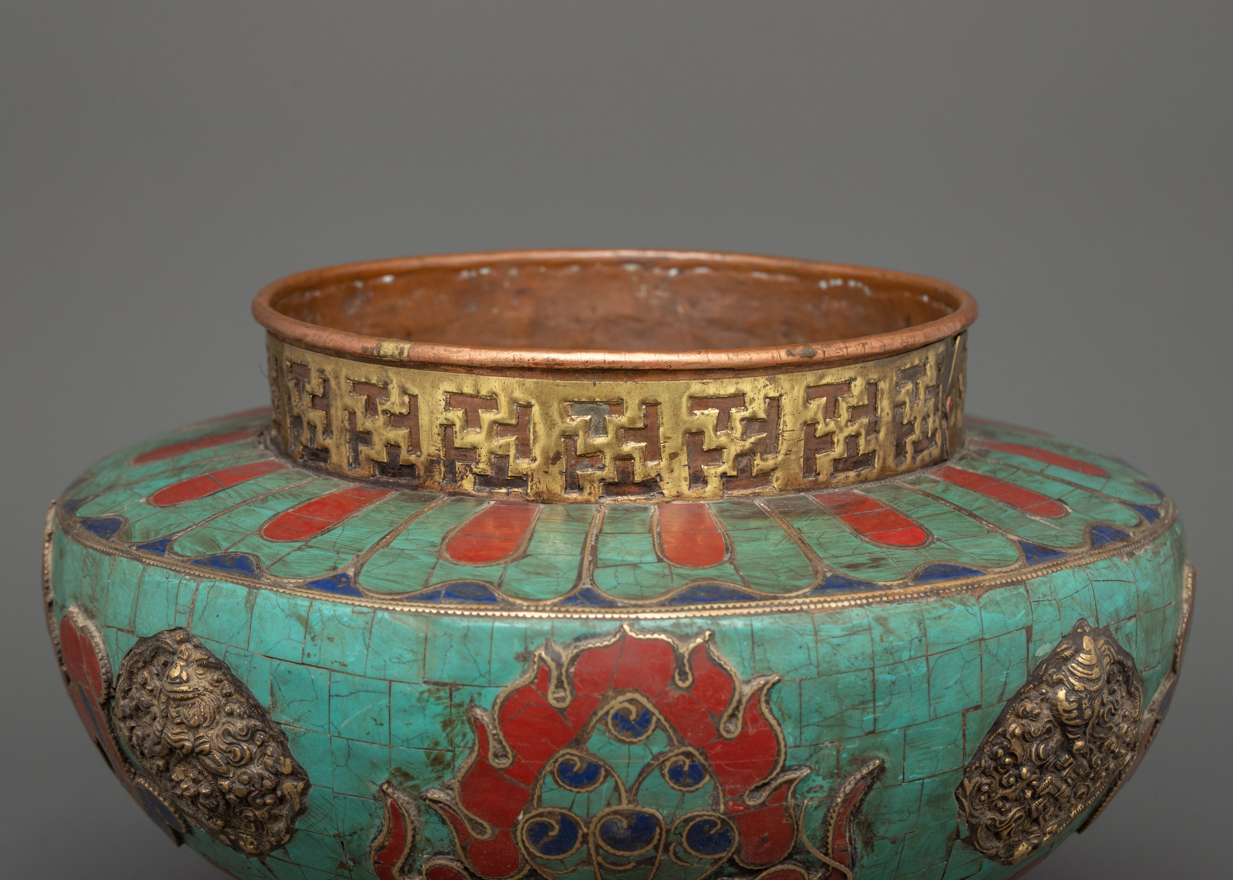 Tibetan Copper Rice Pot |  A Symbol of Prosperity & Ritual Elegance