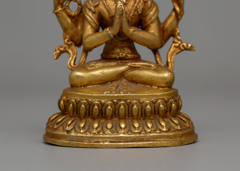 Four-Armed Chenrezig Statue | The Deity of Infinite Compassion