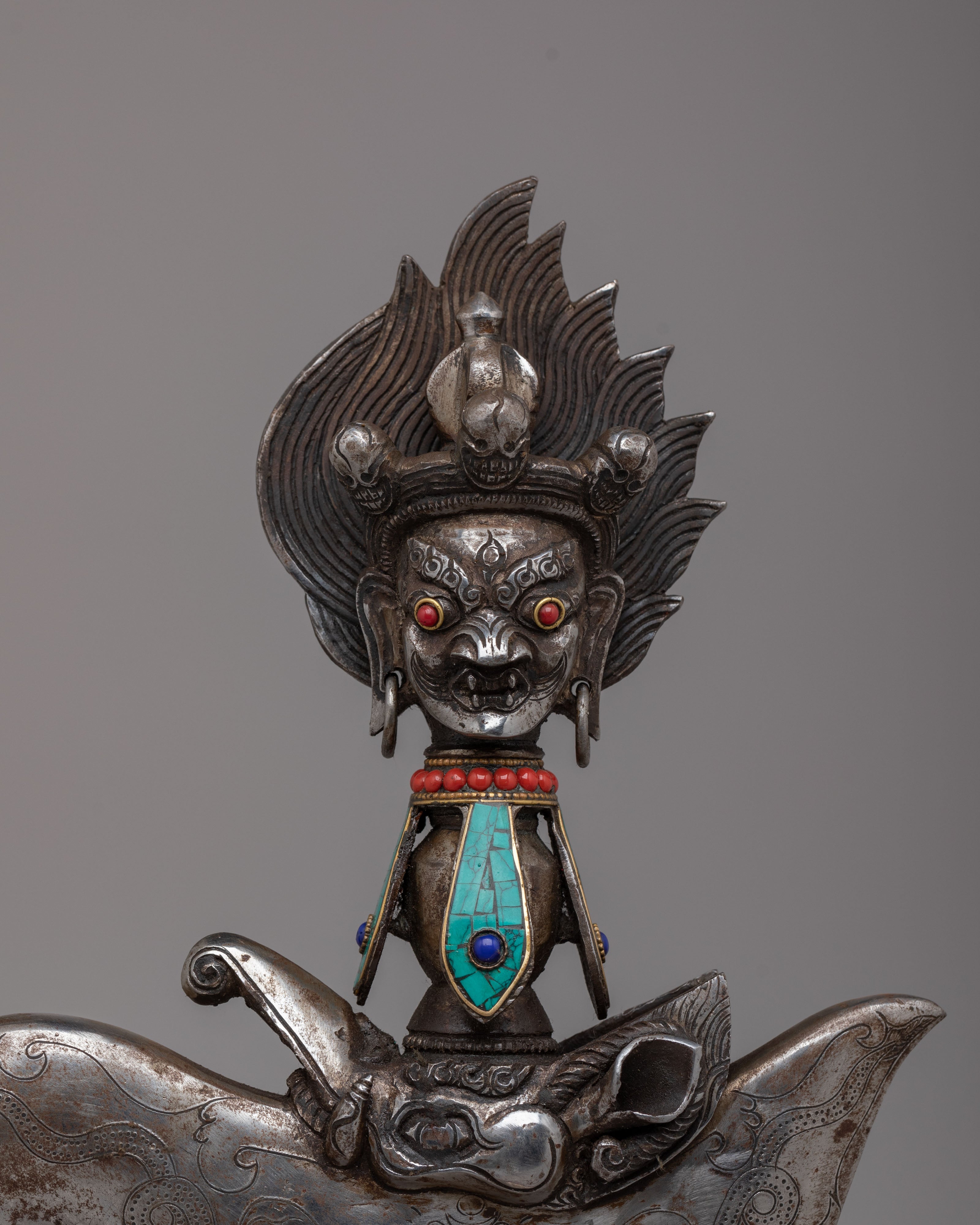 Handcrafted Ritual Kartika Knife | Traditional Vajrayana Offering Knife