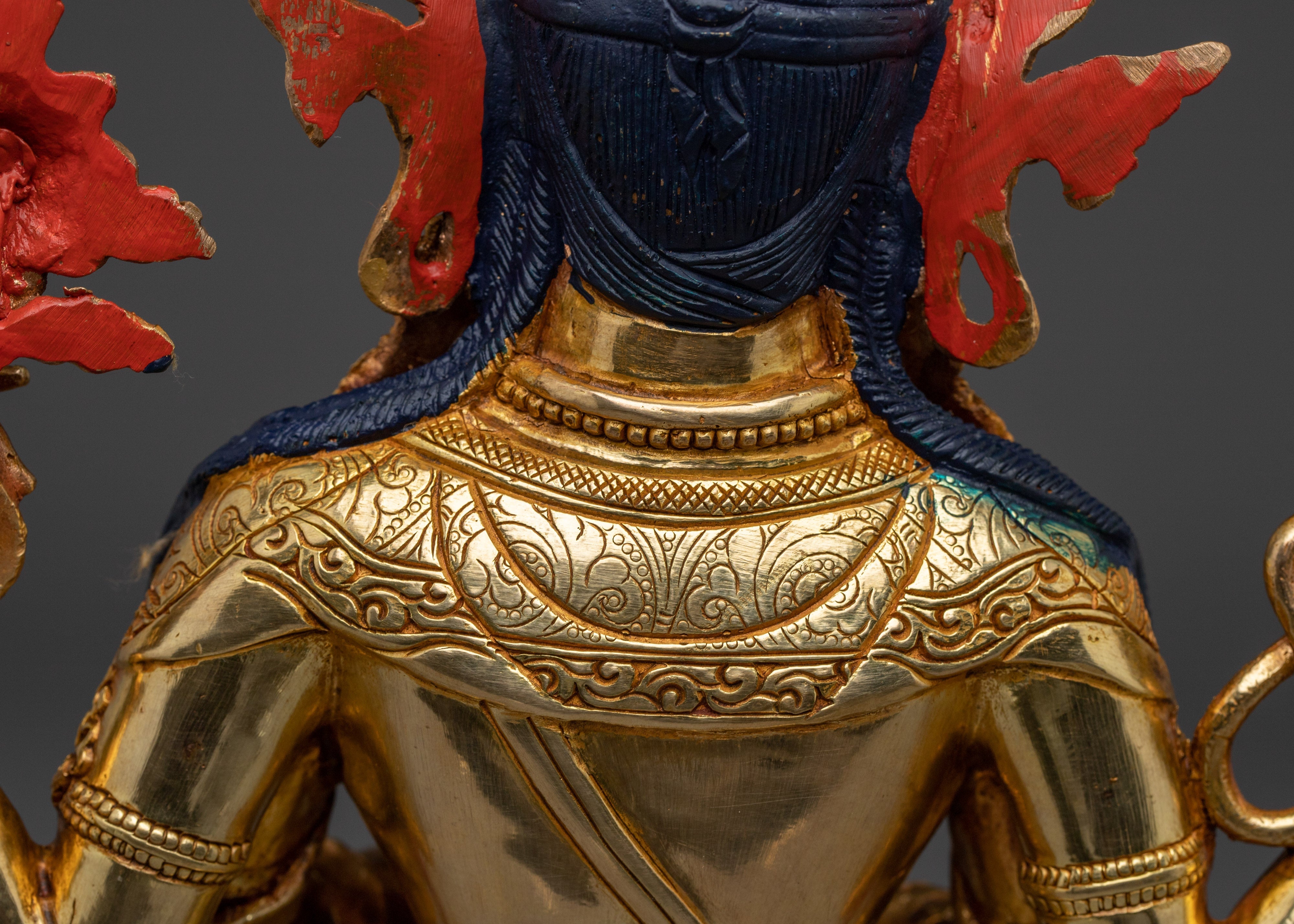 Religious Figurine of Chenrezig | Four-Armed Avalokiteshvara Art