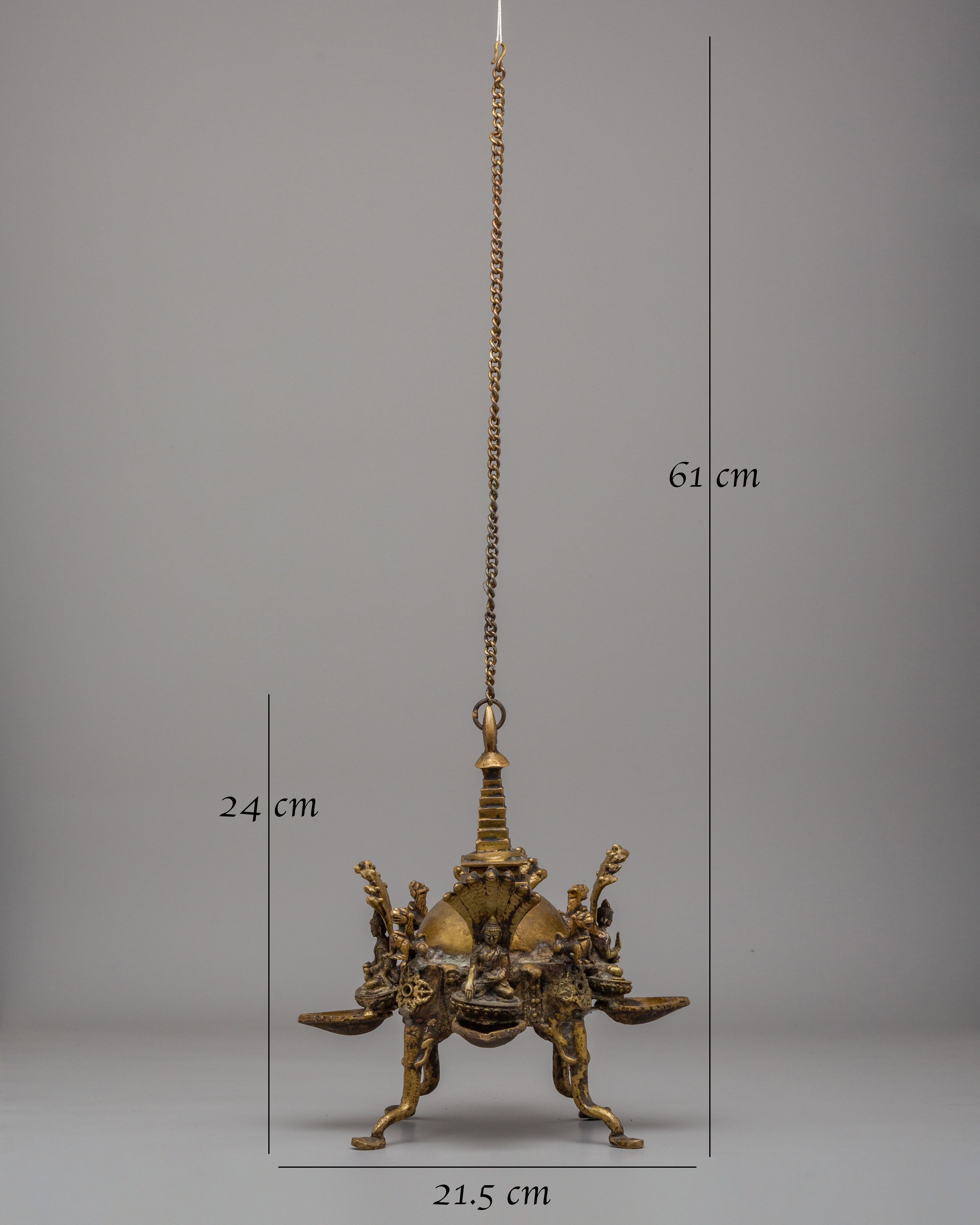 Five Dhyani Buddha Hanging Stupa Dalucha | Symbol of Spiritual Awakening