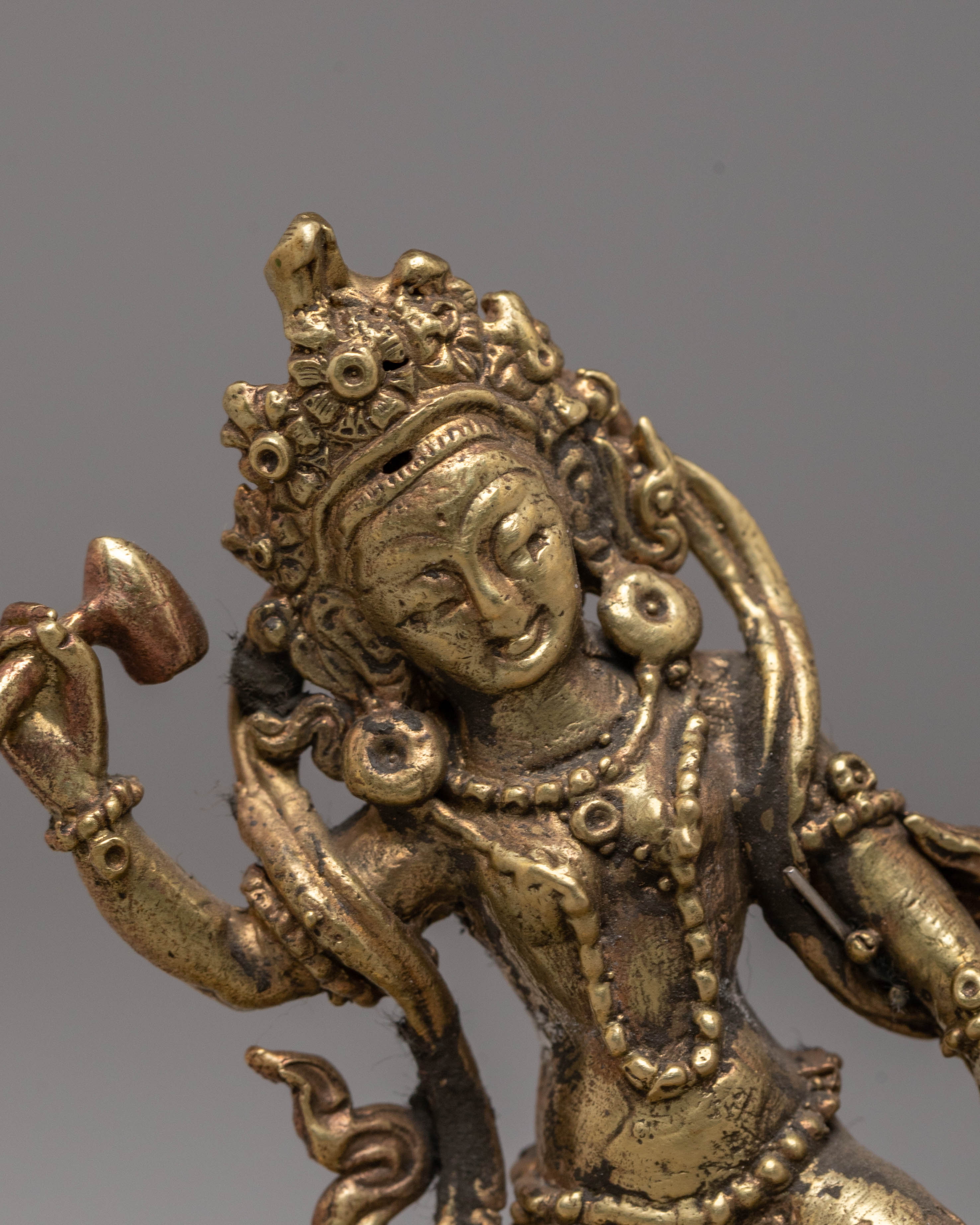 Handmade Copper Body Bhimsen Statue
