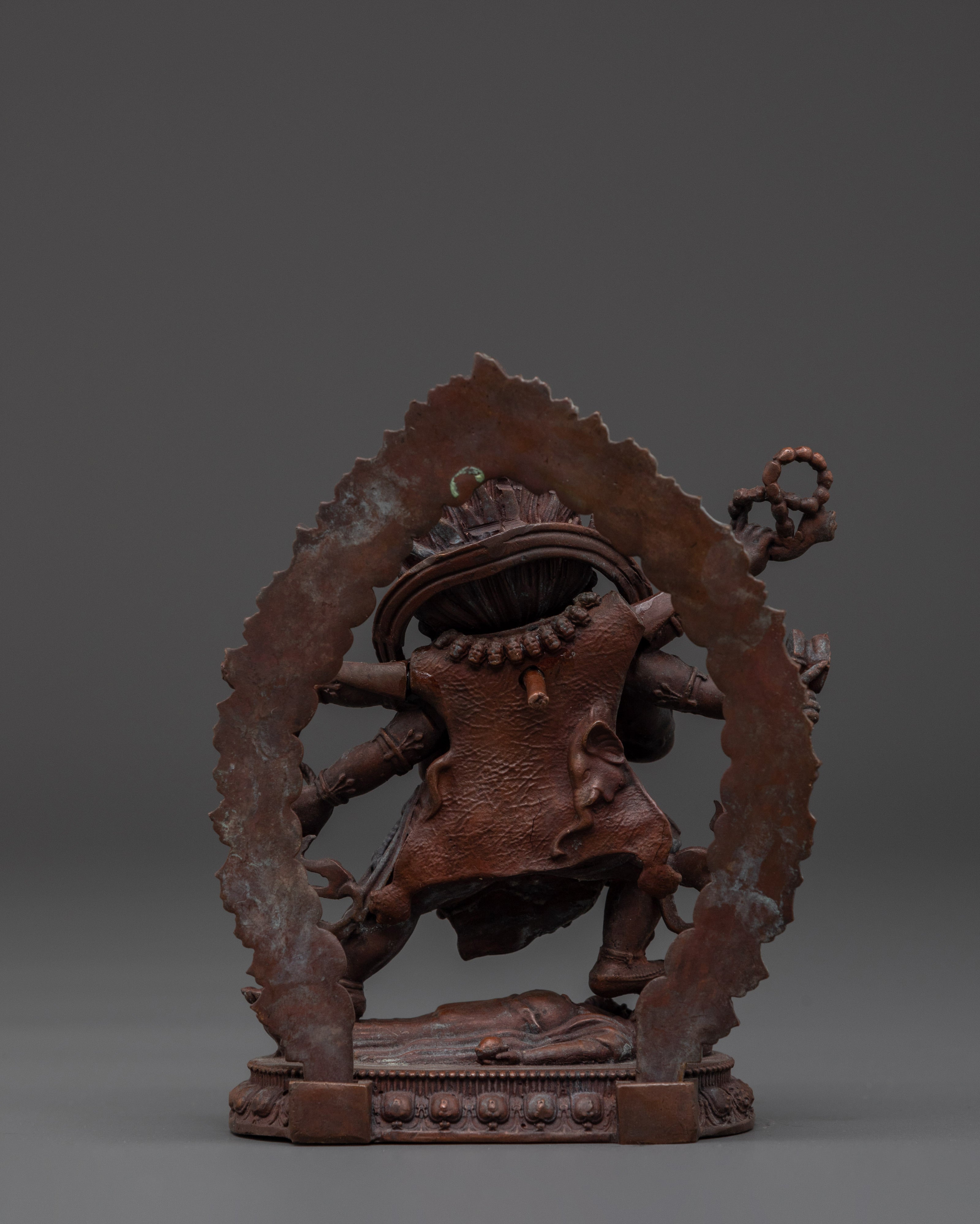 The Wrathful Six Armed Mahakala Statue | Symbol of Protection