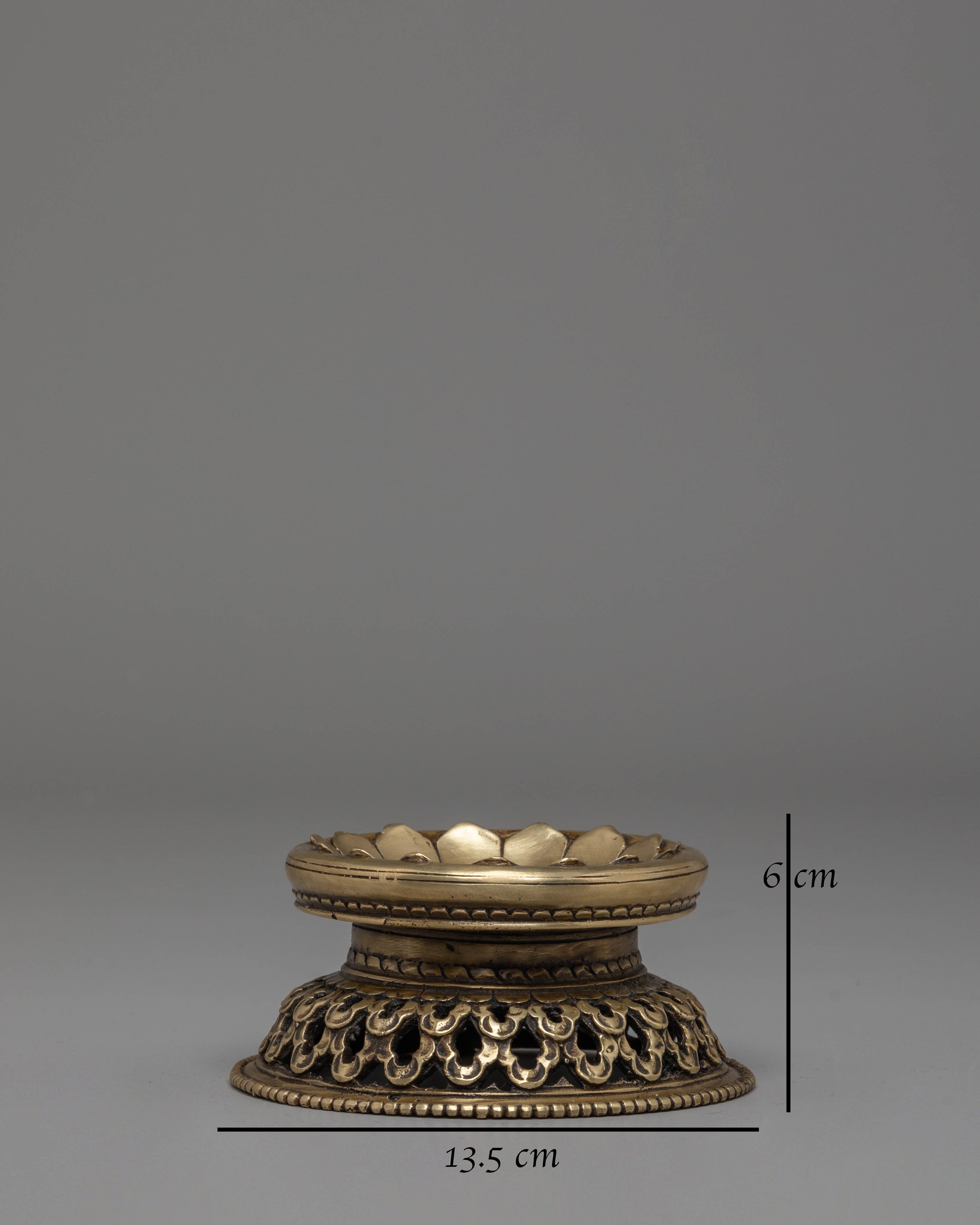 Traditional Handmade Oil Lamp | Brass Ritual Lamp for Puja