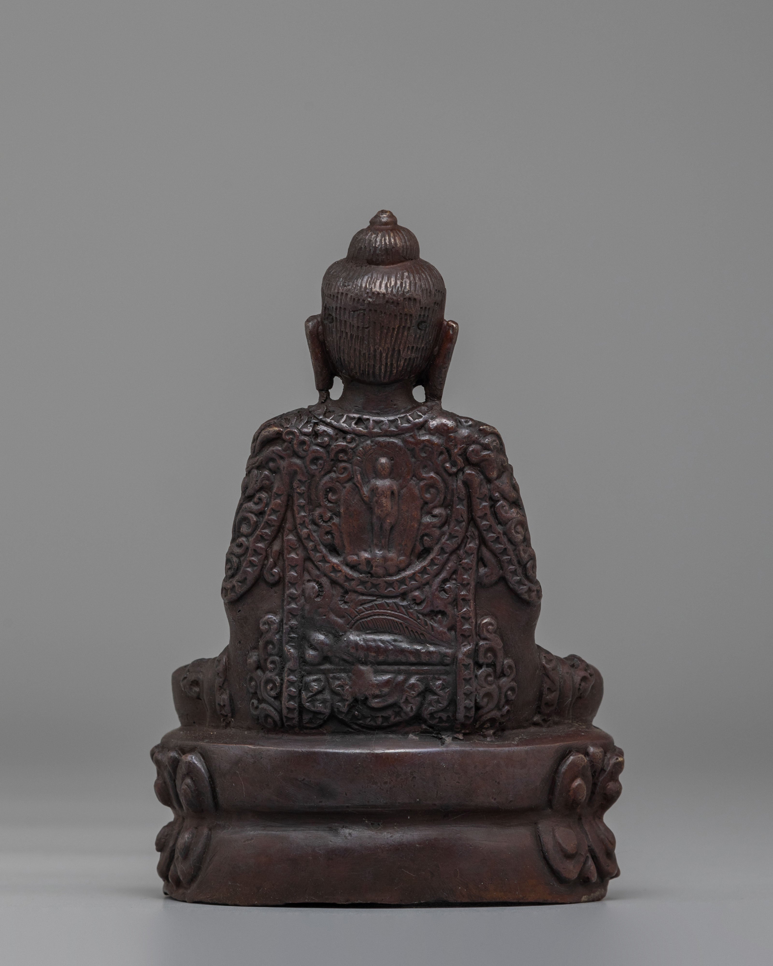 Sacred Altar Amitabha Buddha Sculpture | Traditional Artwork