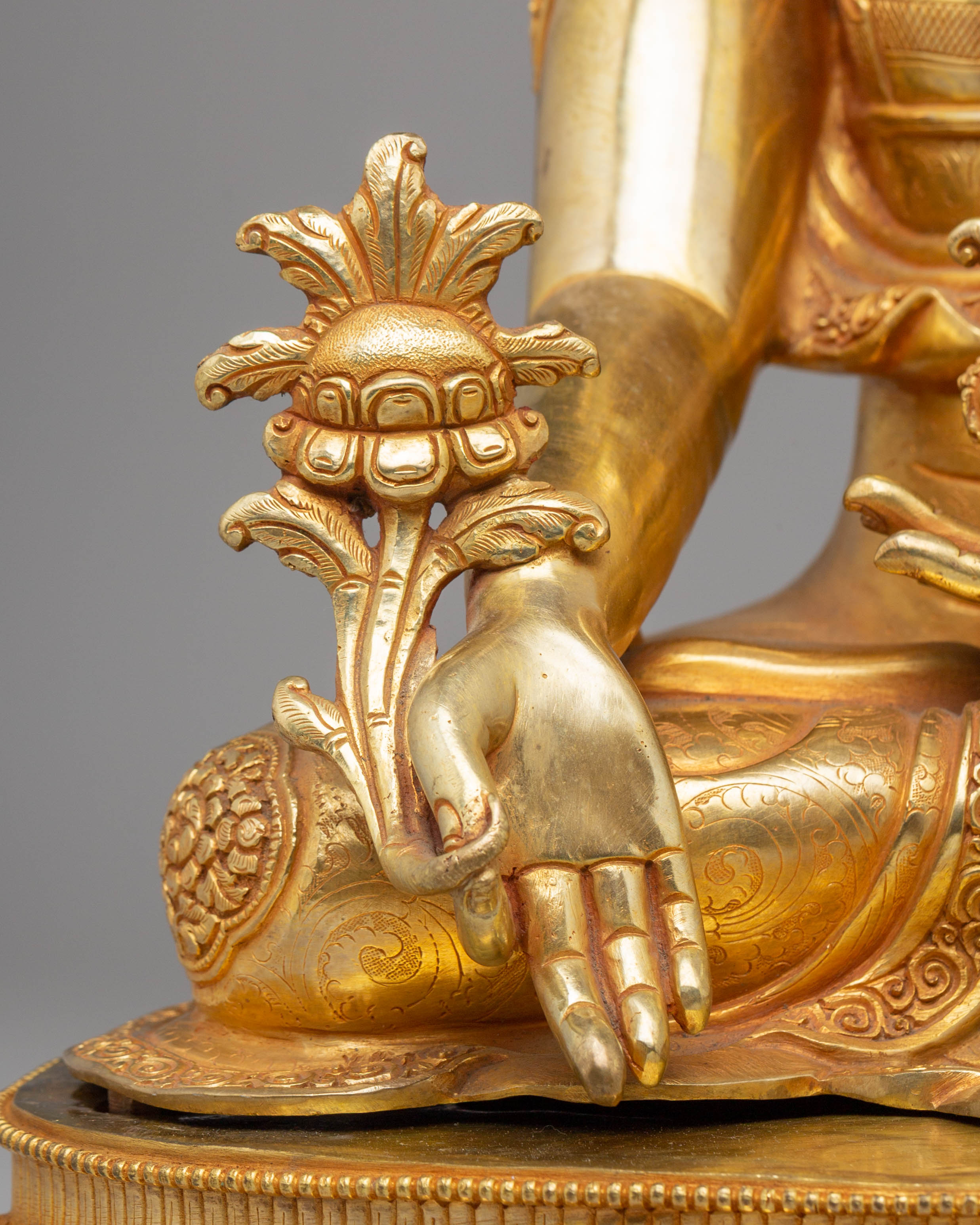 Tibetan Medicine Buddha Statue | Handmade Artwork