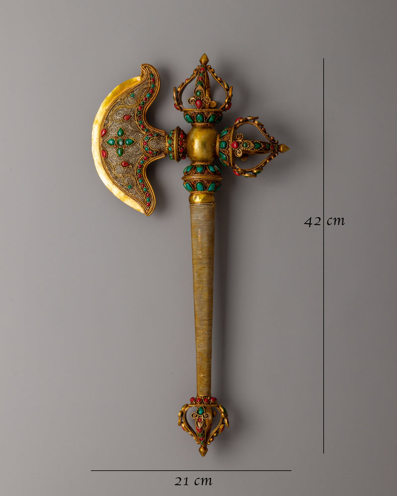 Religious Kartika Axe | A Sacred Tool of Protection