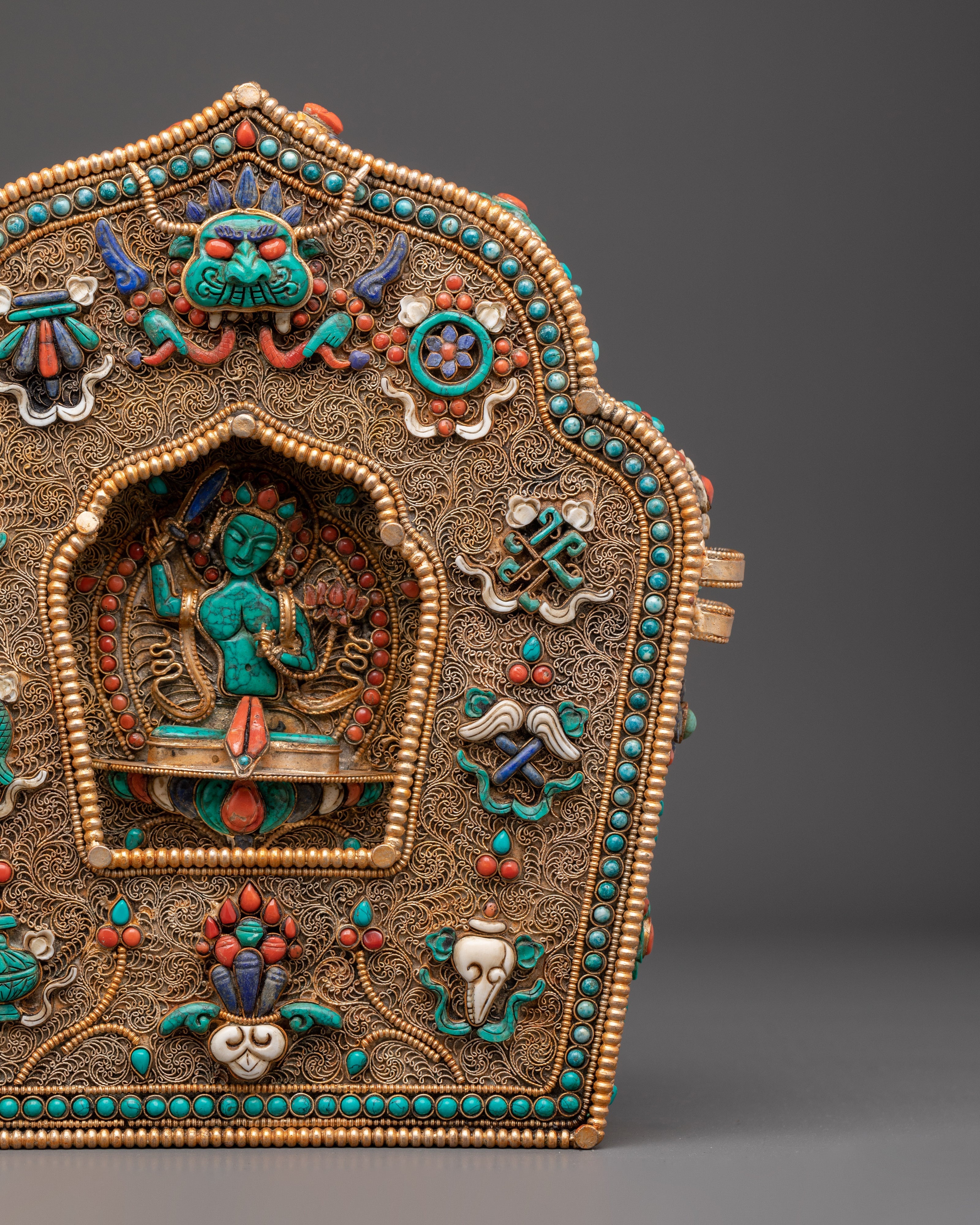 Ghau Box With Manjushri | Altar, and Meditation