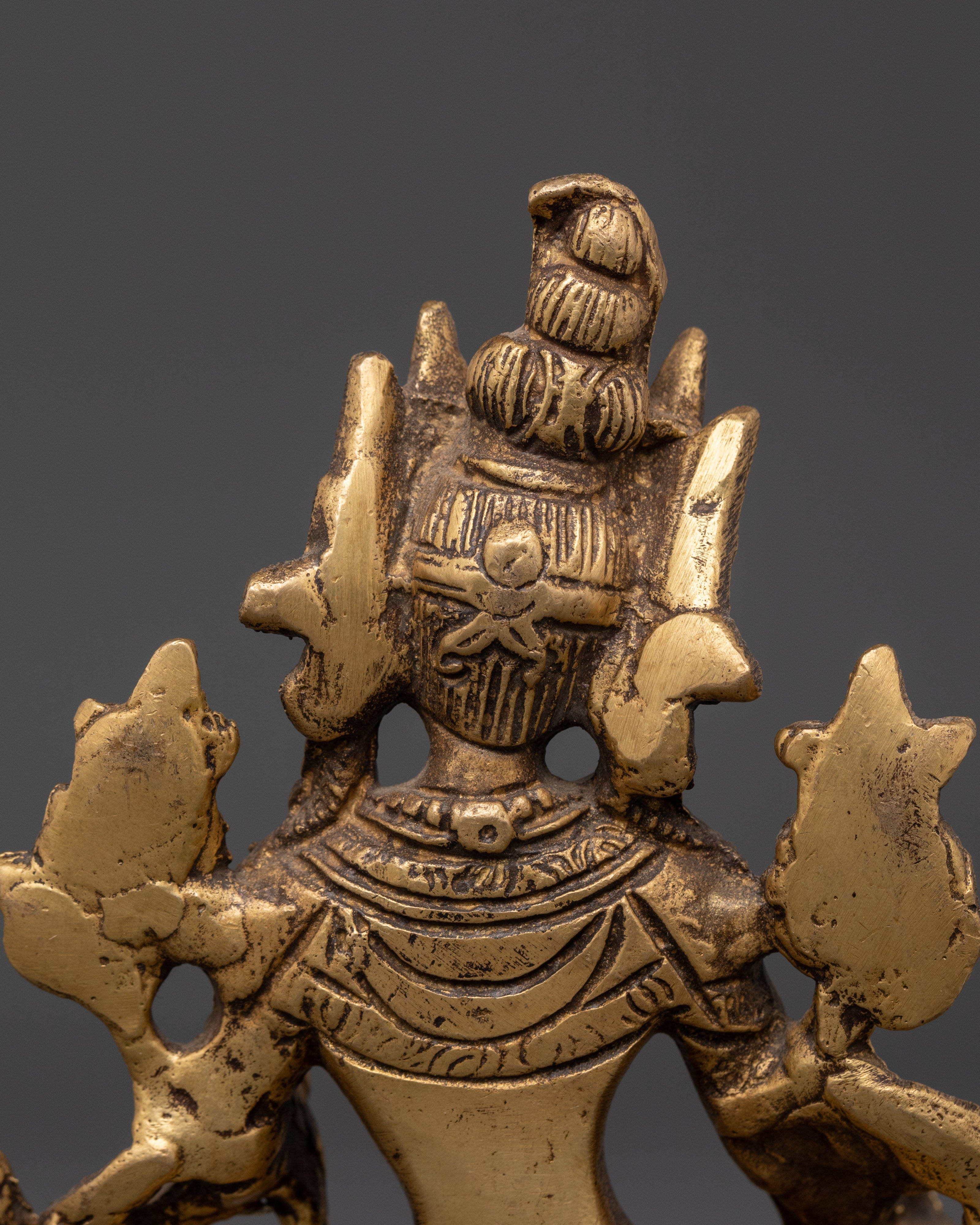 Handmade Spiritual Green Tara Statue | Brass Shyama Tara Figurine for Meditation