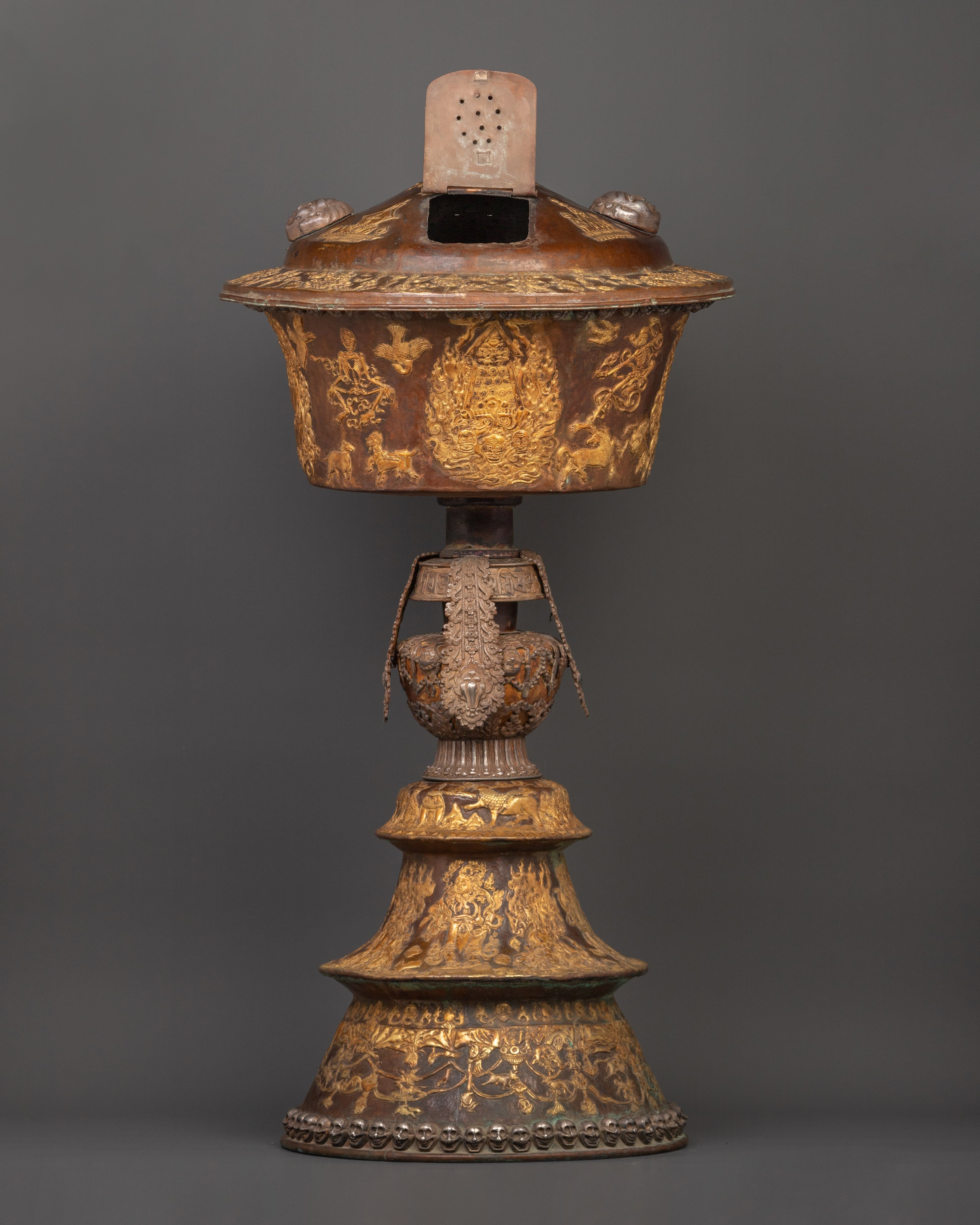 Handcrafted  Butter Lamp Set | A Sacred Lighting Ritual for Tibetan Ceremonies