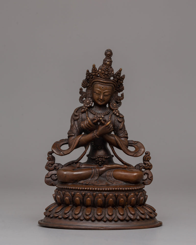 Vajradhara Sculpture In Embracing Mudra | Dharmakaya Buddha Artwork