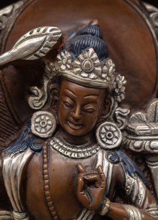 Manjushri Bodhisattva Sculpture | Hand-Crafted Sculpture of Wisdom Deity