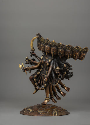 Copper Kali Antique Statue | A Divine Energy Source