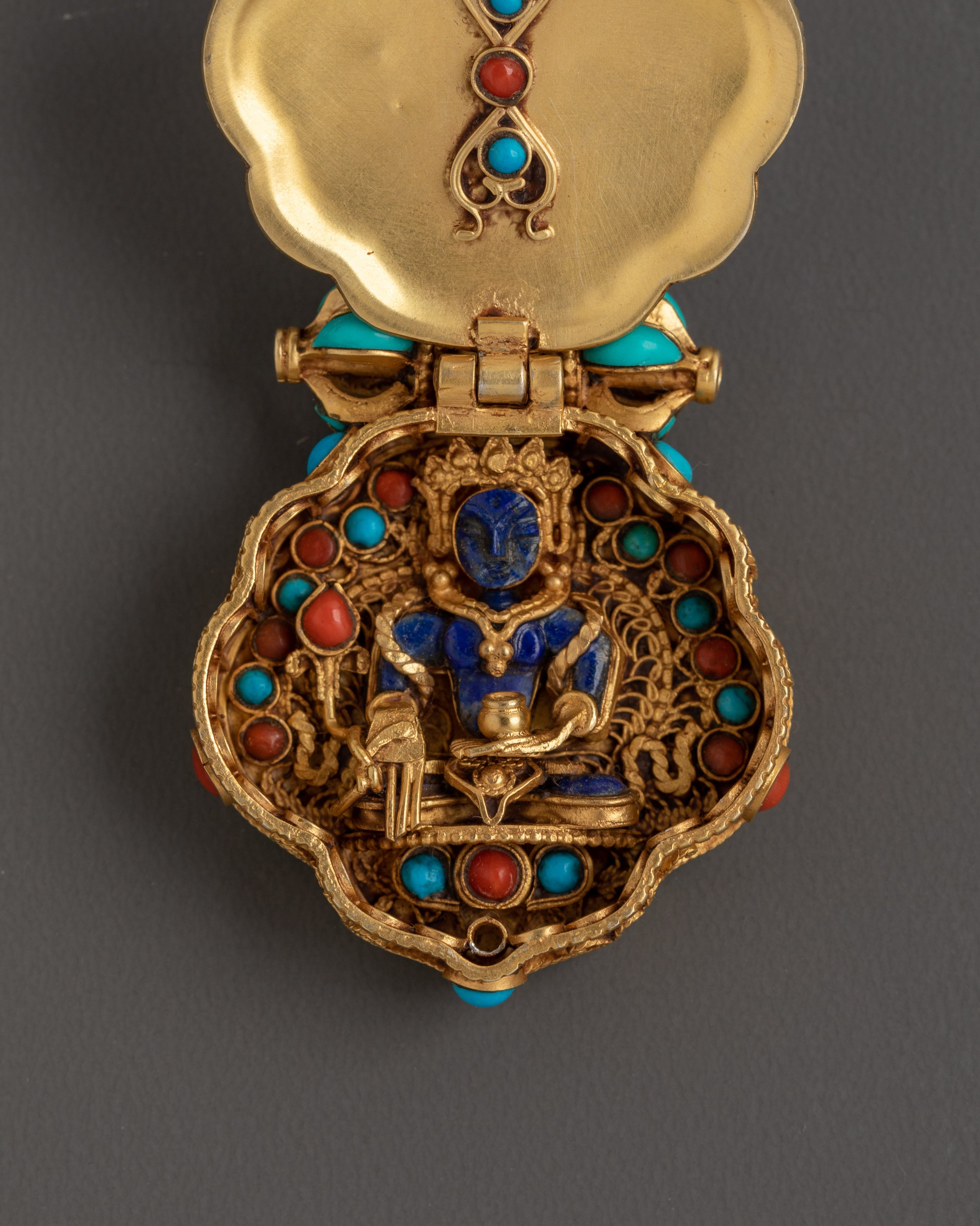 Sacred Tibetan Ghau Amulet Locket | Buddhist Prayer Box Pendant