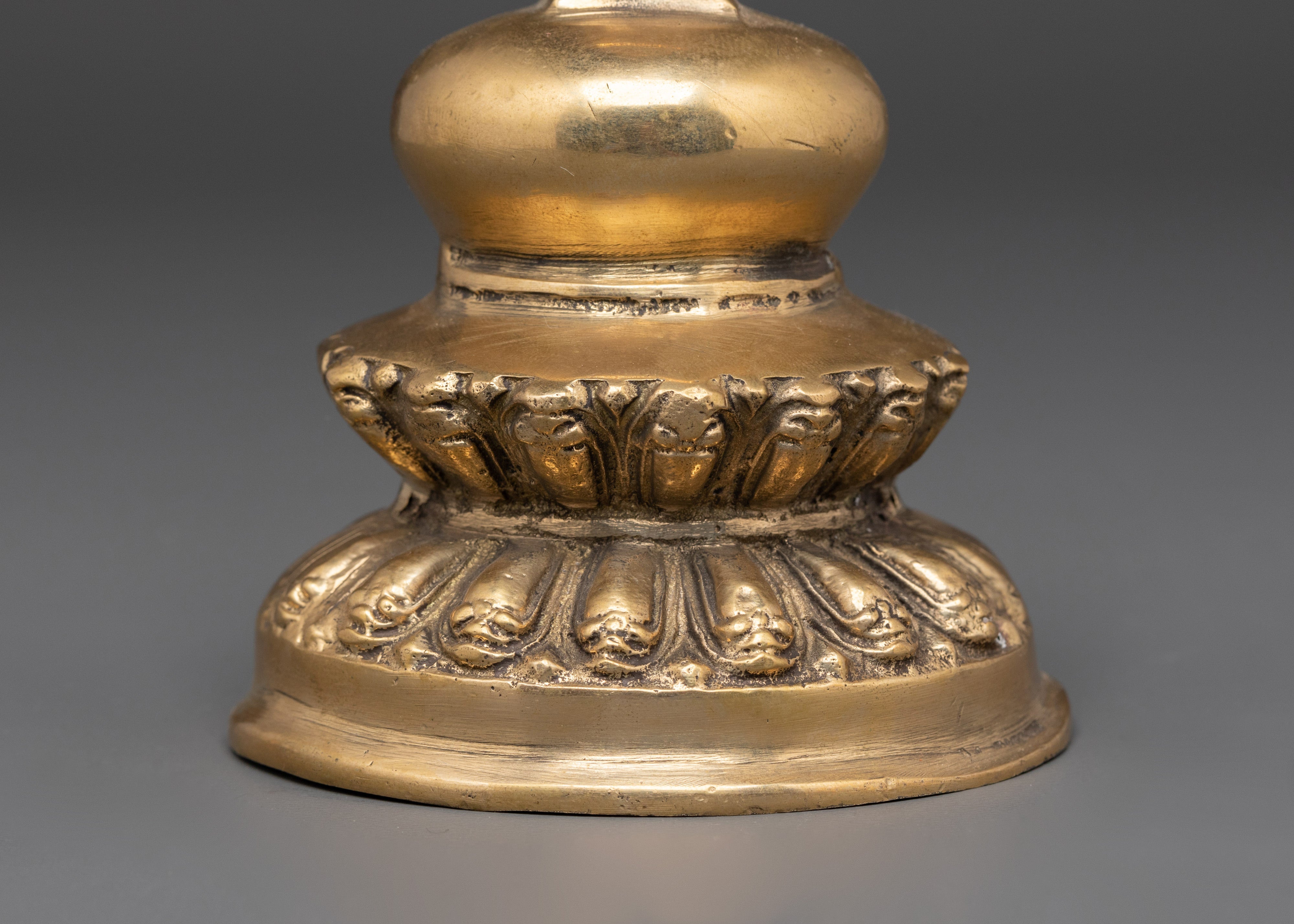 Handcrafted Himalayan Buddhist Stupa | Sacred Tibetan Sculpture for Spiritual Practice