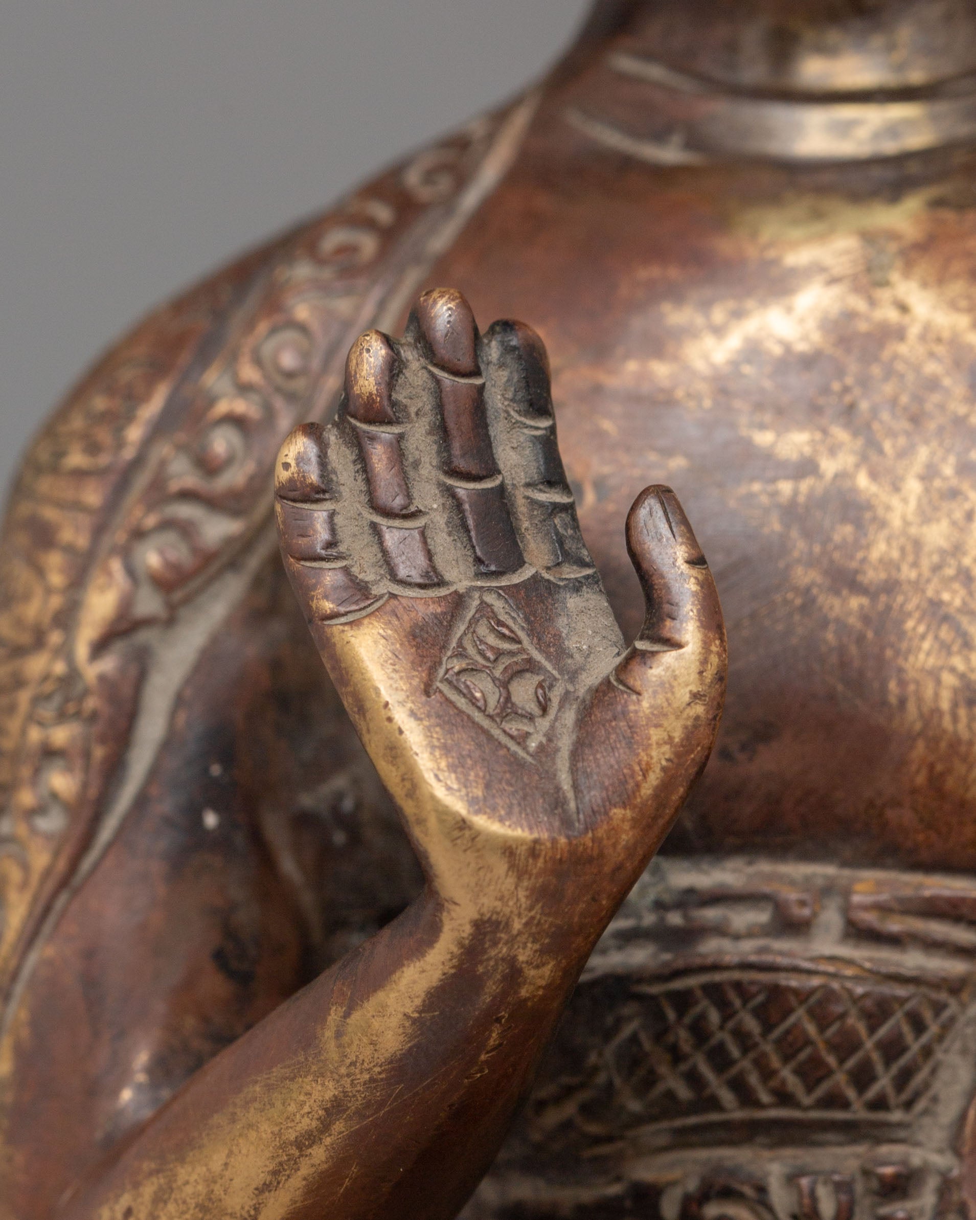 Spiritual Amogasiddhi Buddha Statue | Symbol of Fearlessness and Spiritual Strength