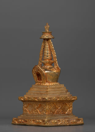 Exquisite Tibetan Stupa Chorten | Spiritual Tibetan Monument