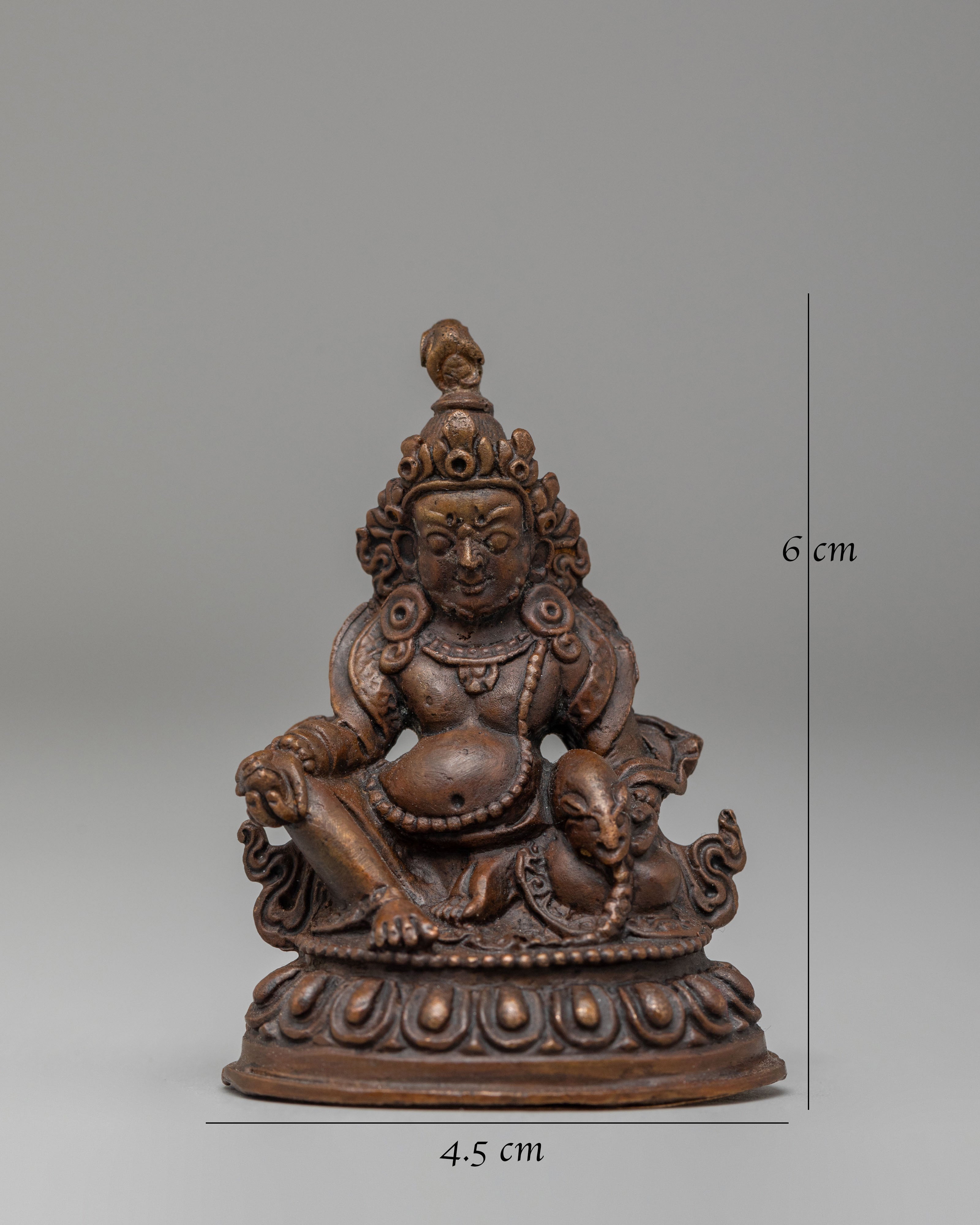 Machine-Made Altar Dzambhala Deity Statue | Buddhist Wealth Protector