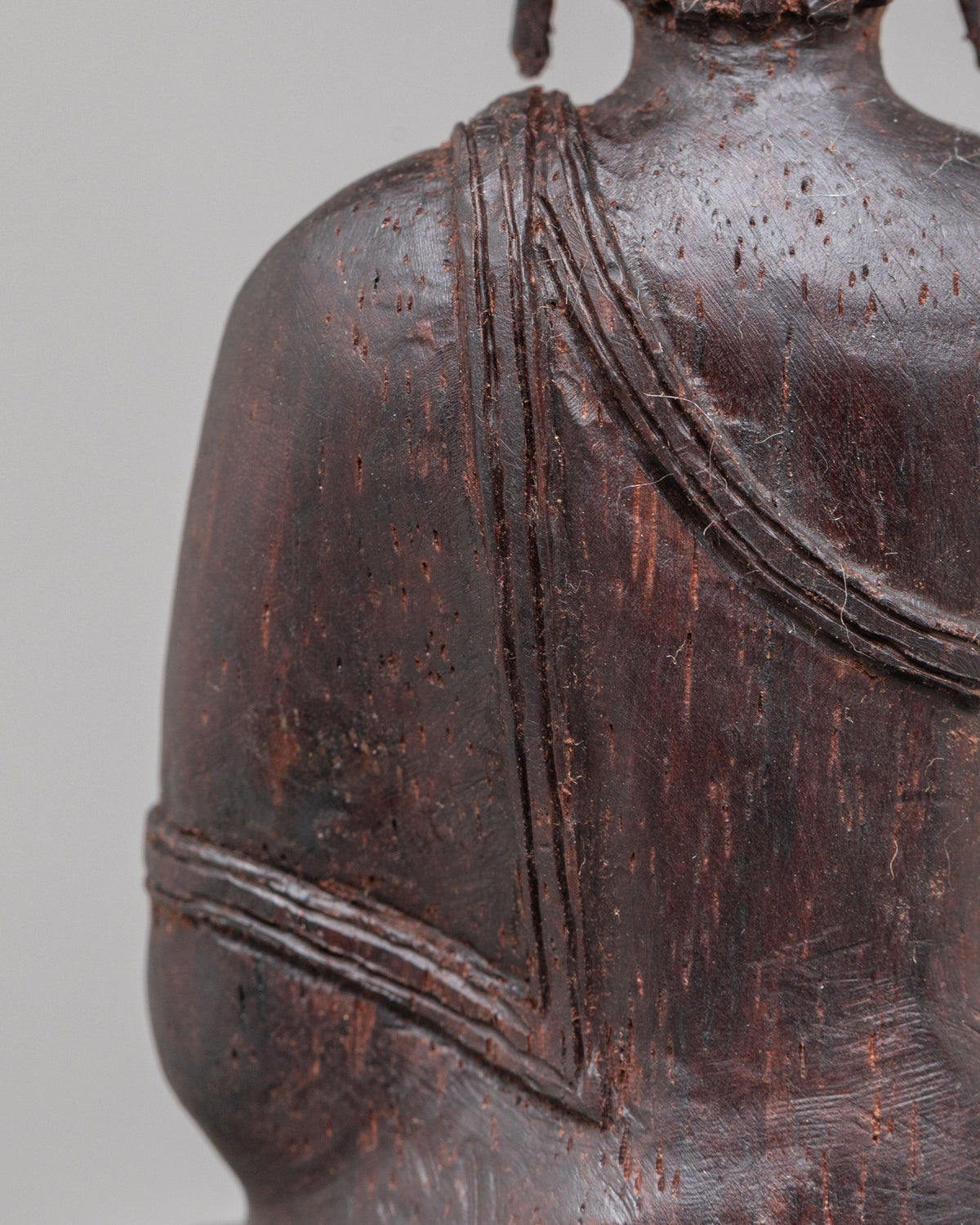 Sacred Shakyamuni Sculpture | Hand-Carved Wooden Artwork