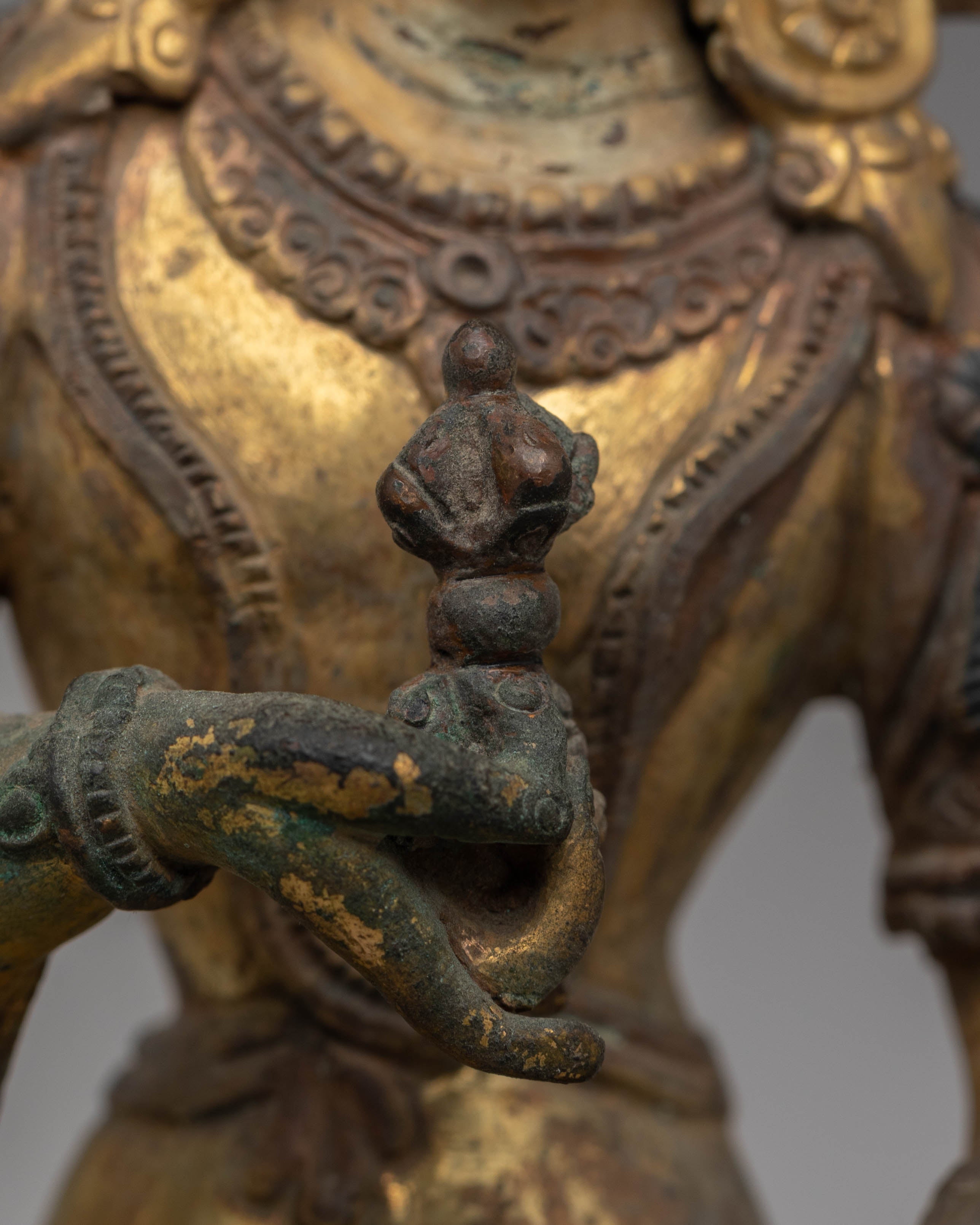 Copper Vajrasattva Sacred Statue | Handcrafted Spiritual Art