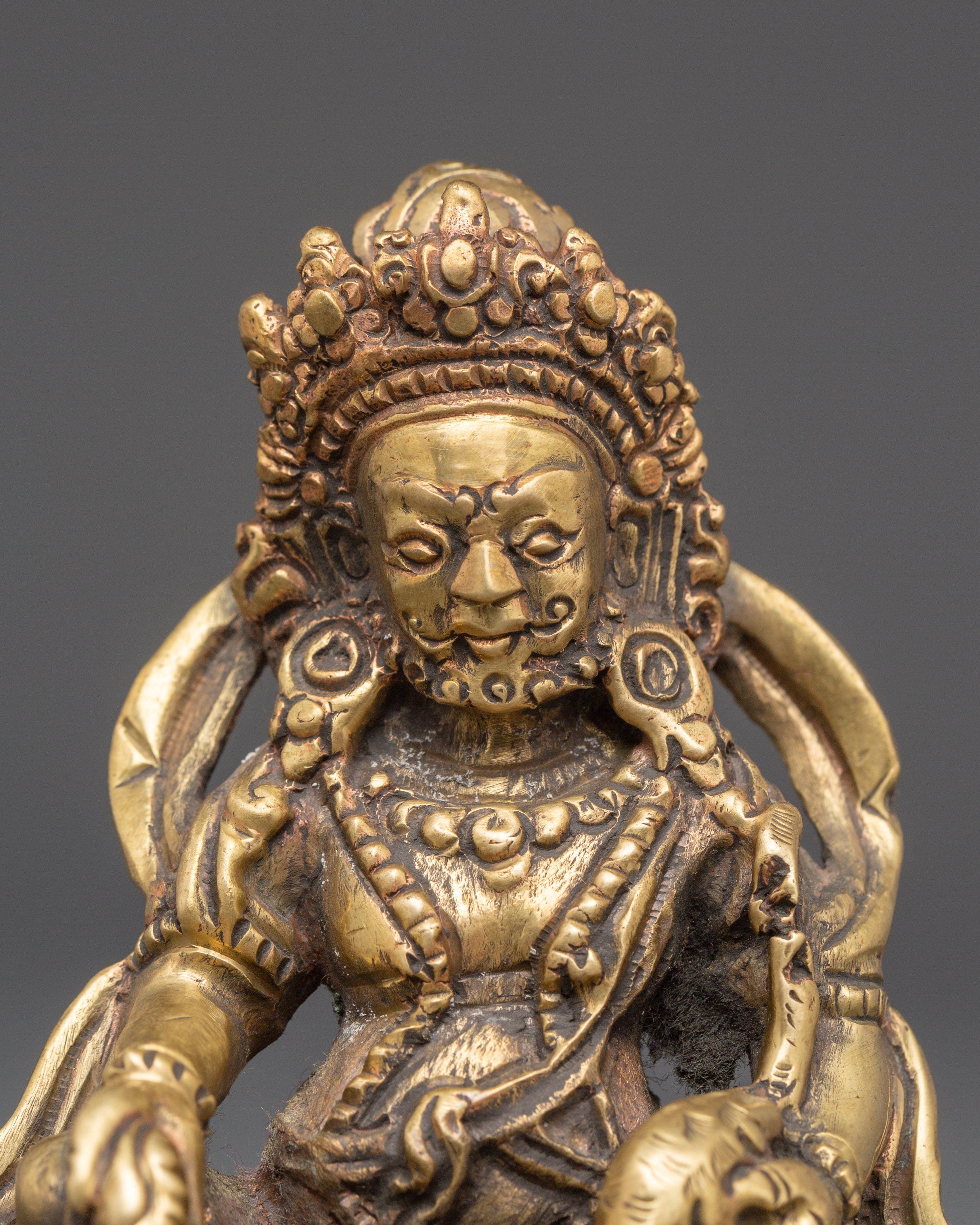 Hand-Crafted Wealth Deity Dzambhala Statue | Symbol of Prosperity and Abundance