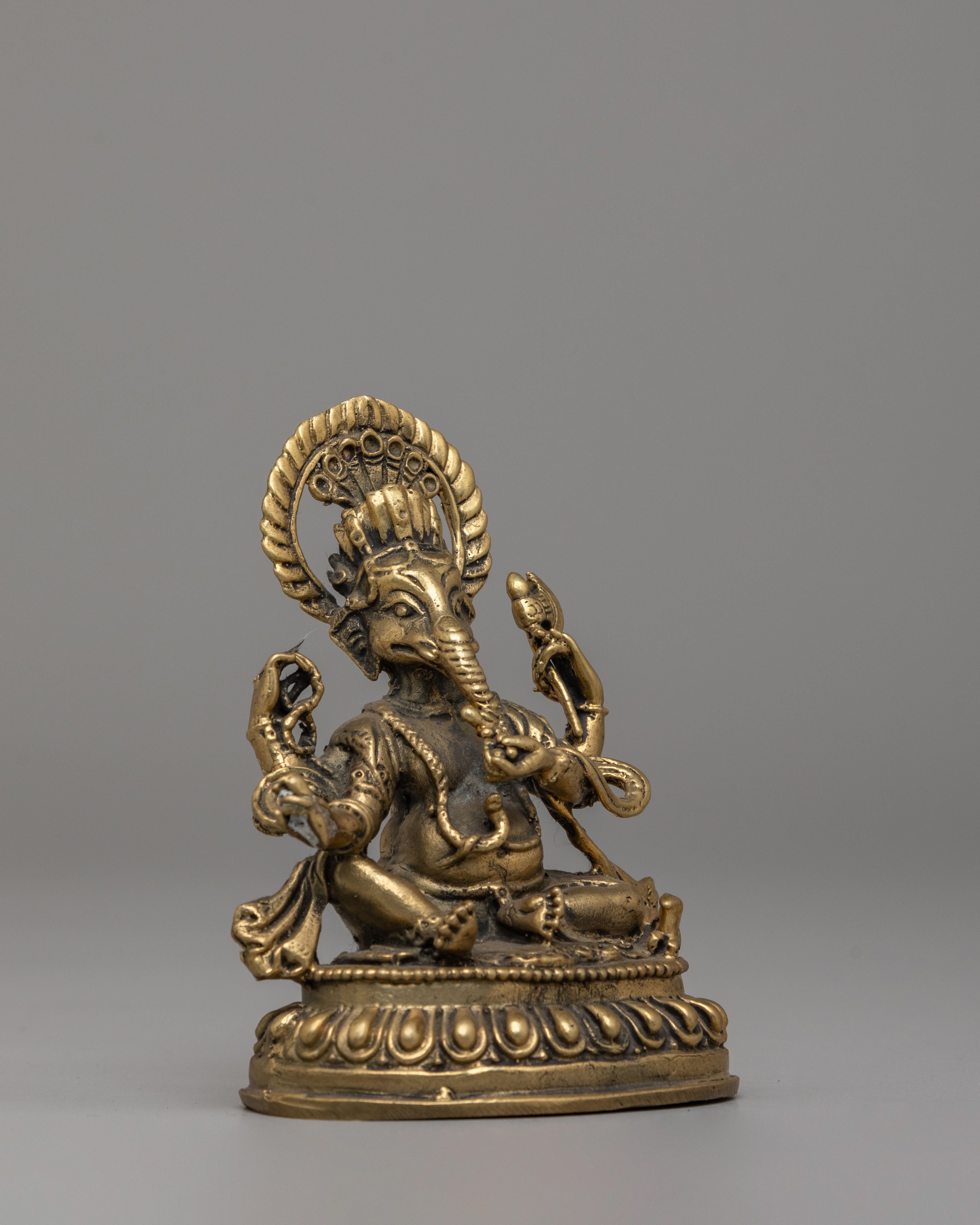 Traditional Ganesh Figurine | Brass Statue for Home Decor