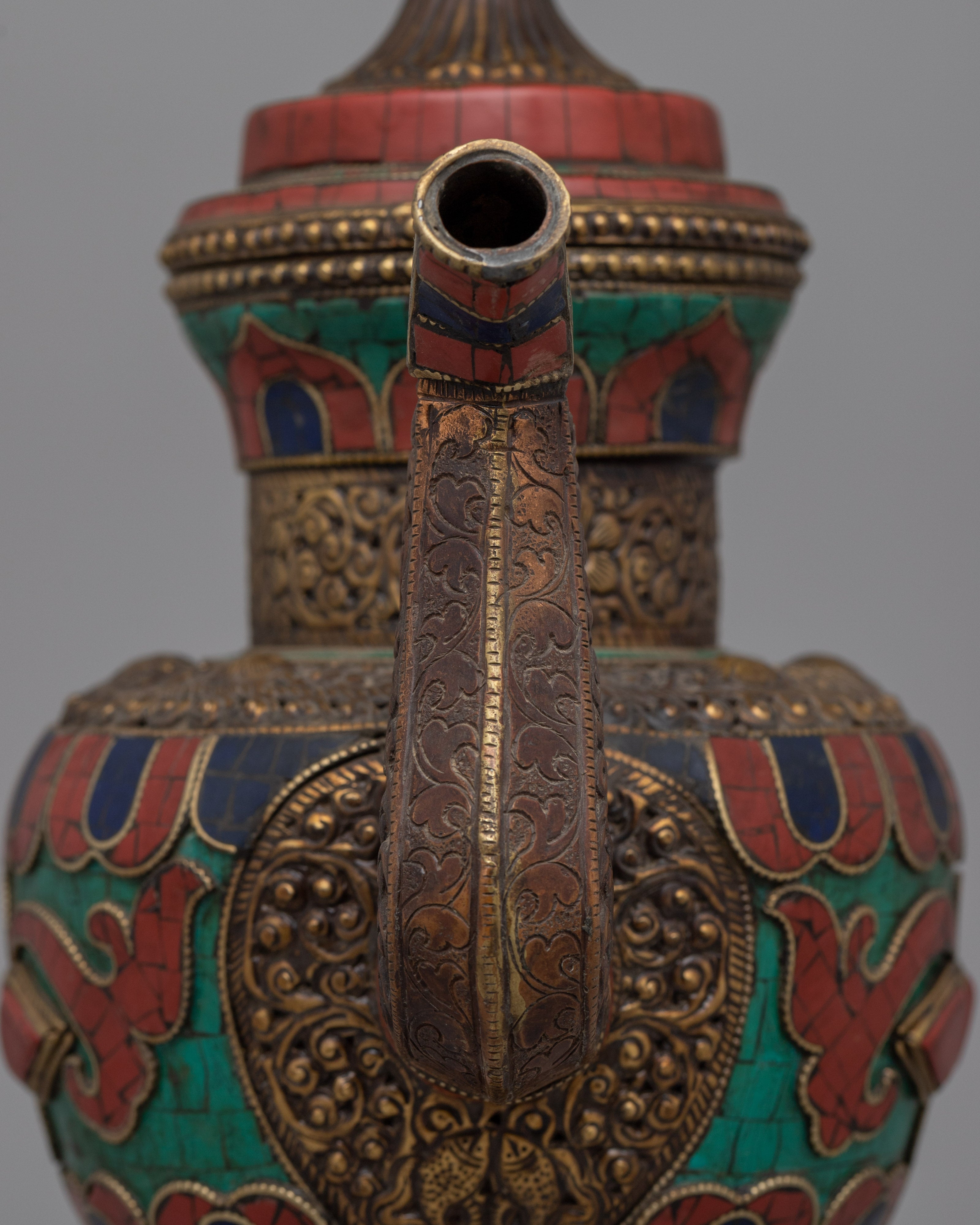 Traditional Beautiful Tibetan Tea Pot | Perfect for Home Decor and Tea Ceremonies