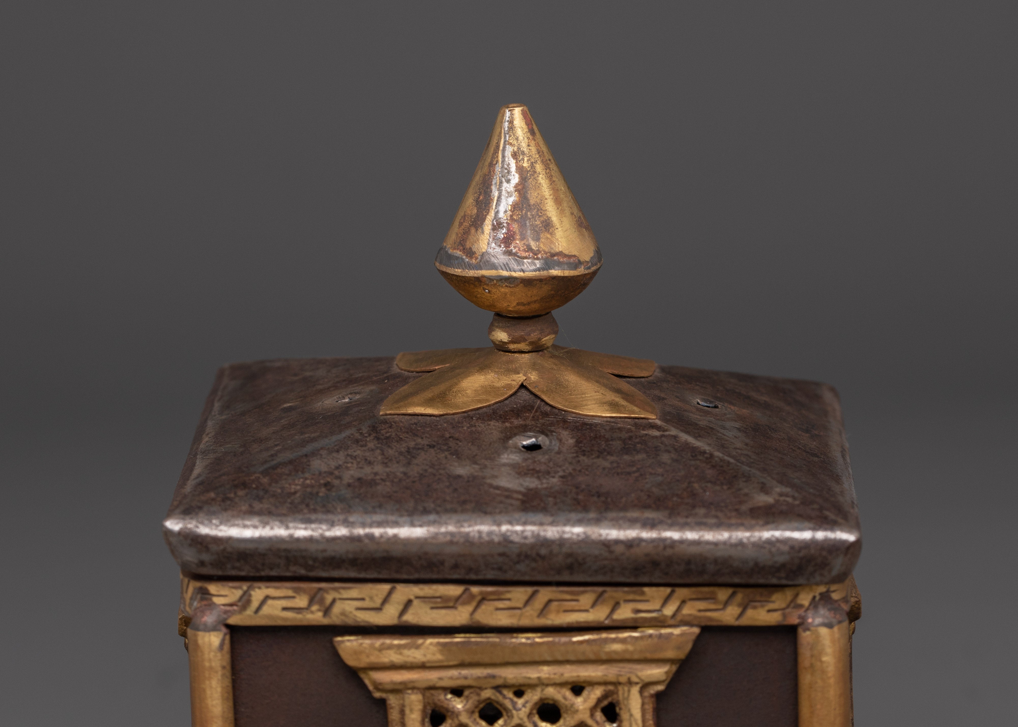 Handcrafted Tibetan Incense Burner | Ritual Censer with Lid for Buddhist Offering