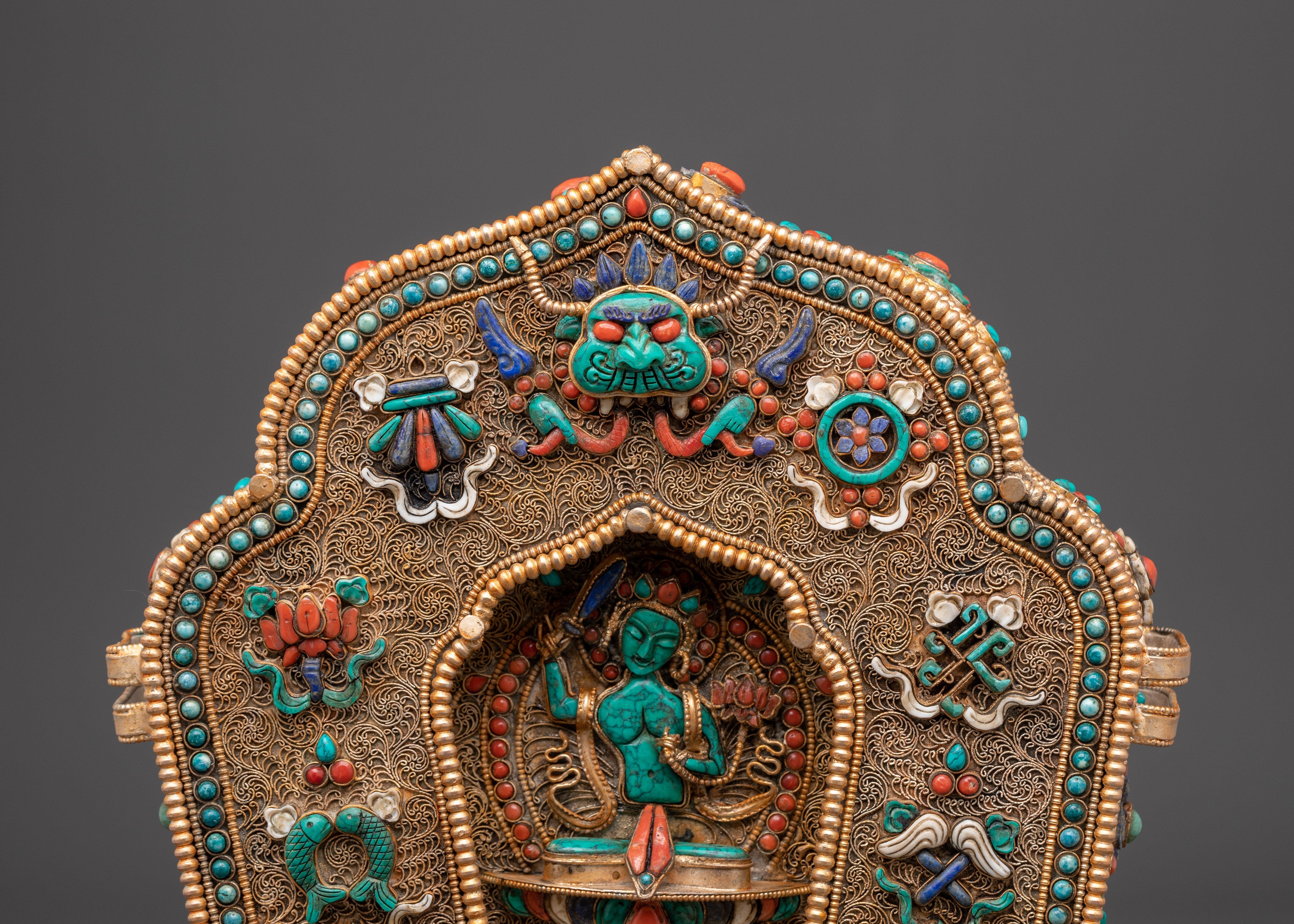 Ghau Box With Manjushri | Altar, and Meditation