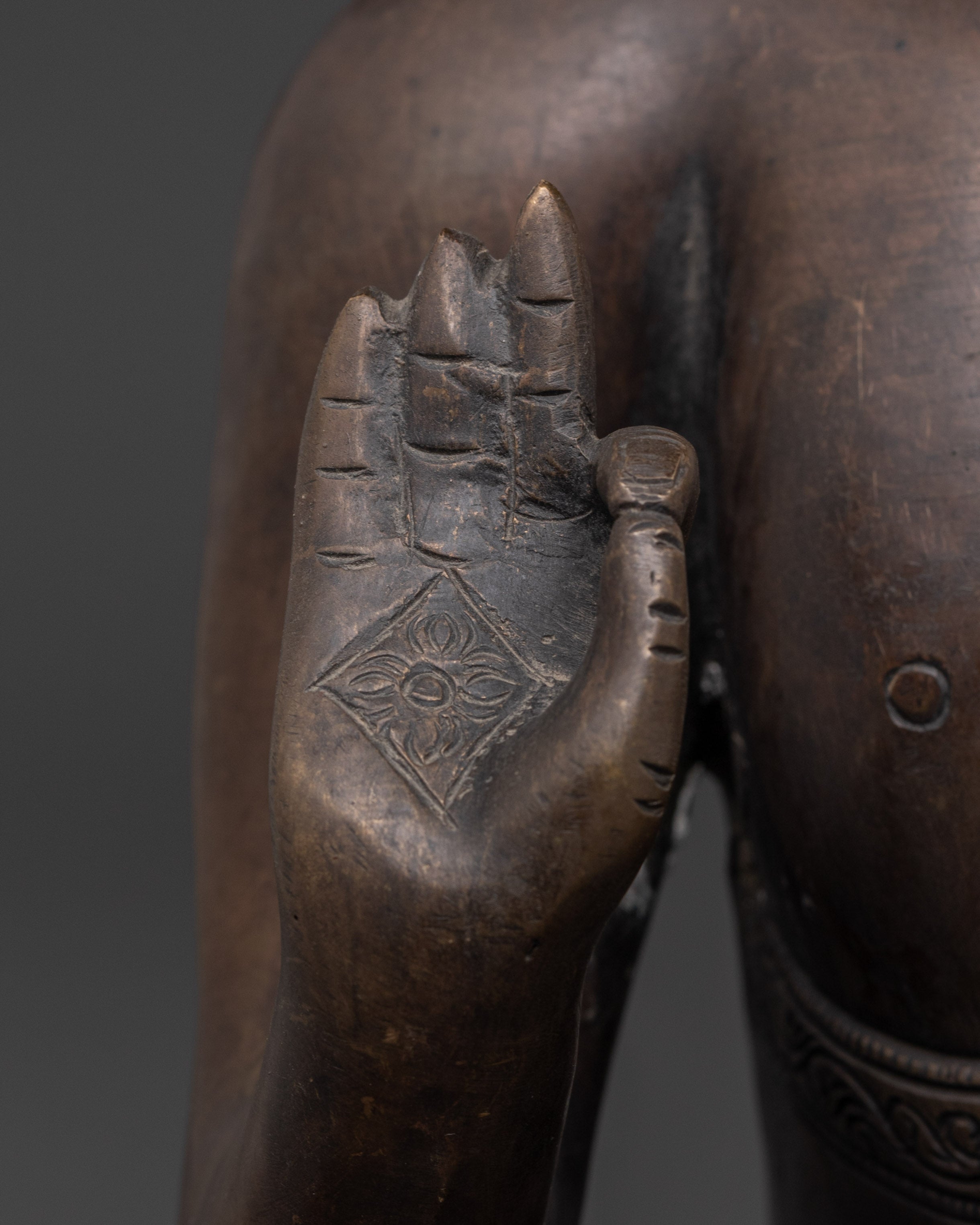 Amogasiddhi Brass Statue | Icon of Fearlessness and Protection