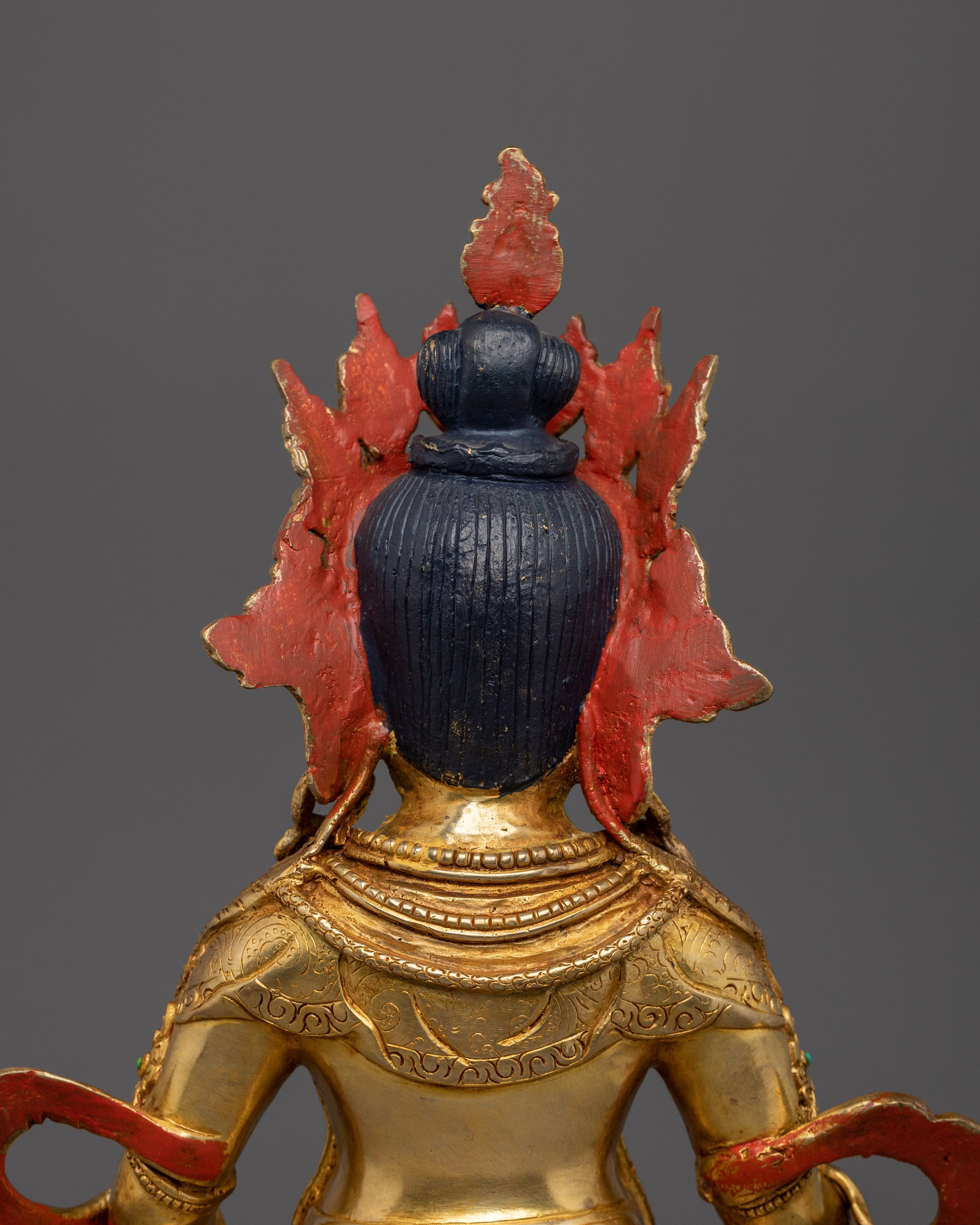 Dzambhala Kuber Buddhist Deity Statue | Wealth Guardian Sculpture
