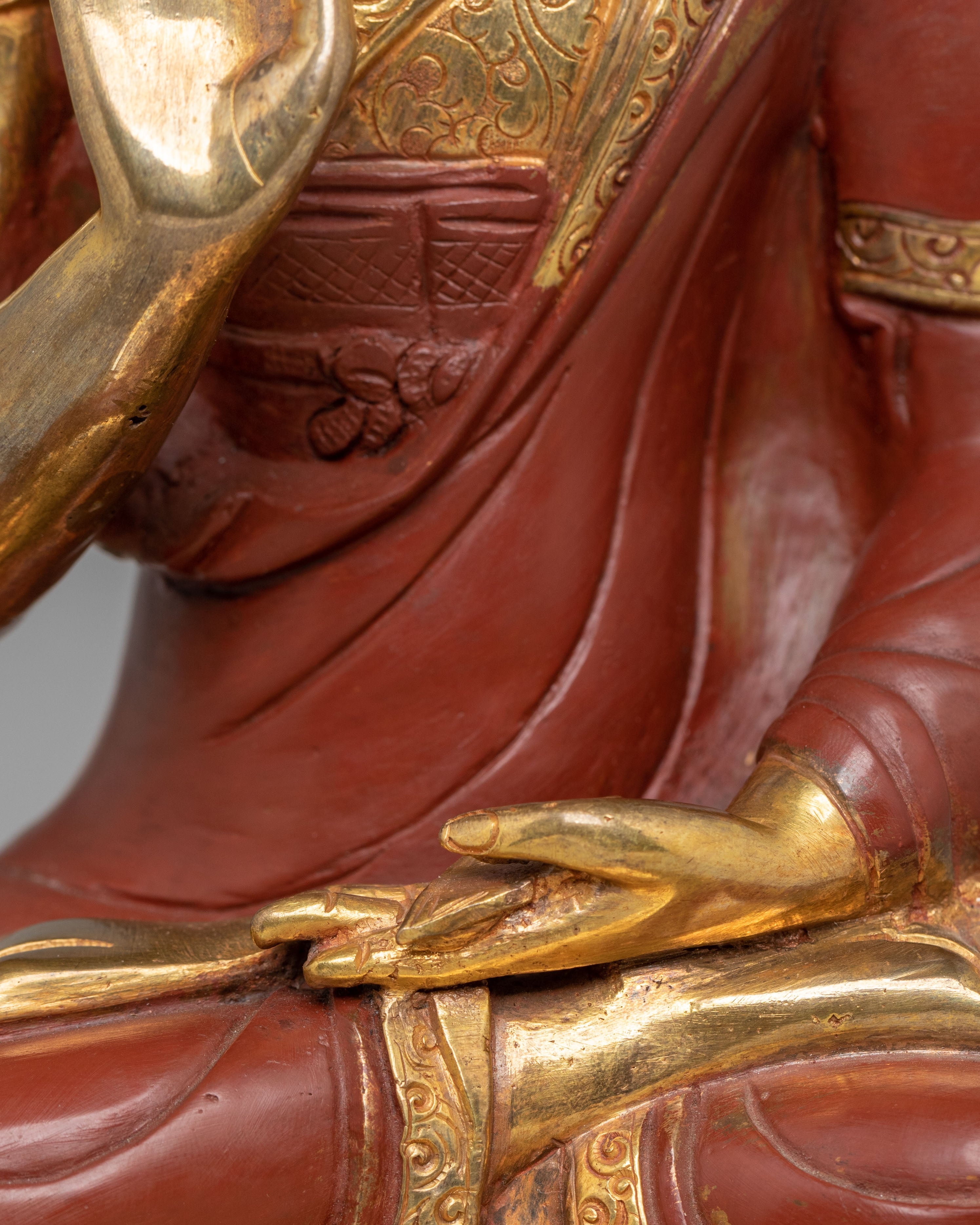 Tsongkhapa Statue Set: The Founders of Gelug School