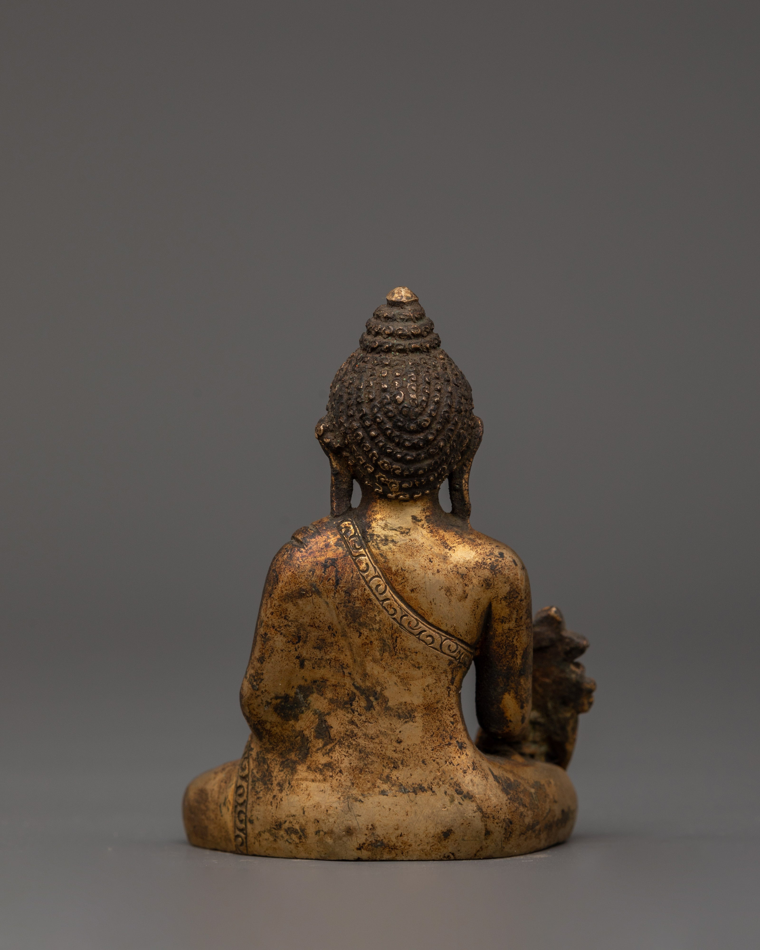 Antique Finish Medicine Buddha Statue | Sacred Home Decor