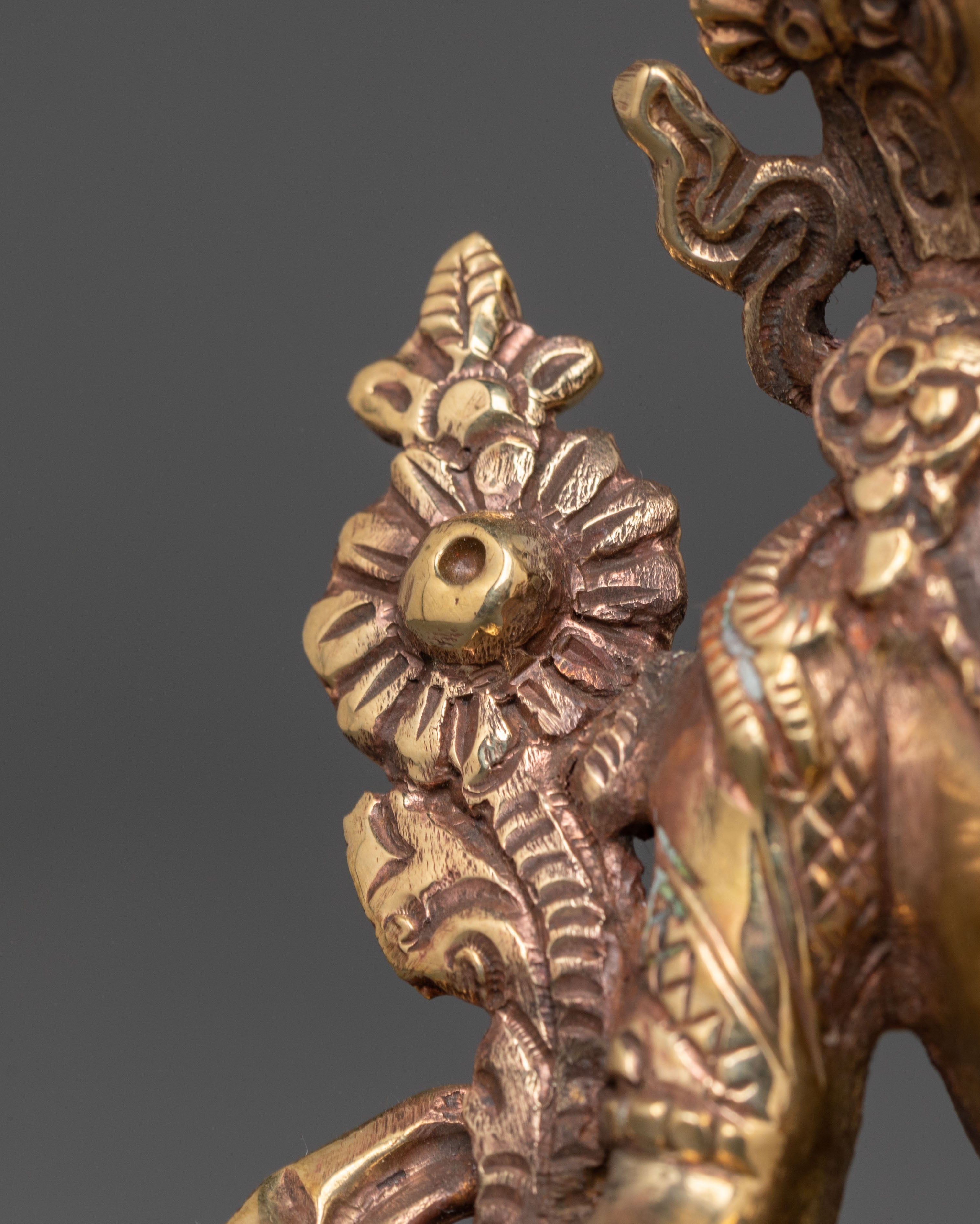 Green Tara Copper Statue | Handcrafted Tibetan Altar Decor