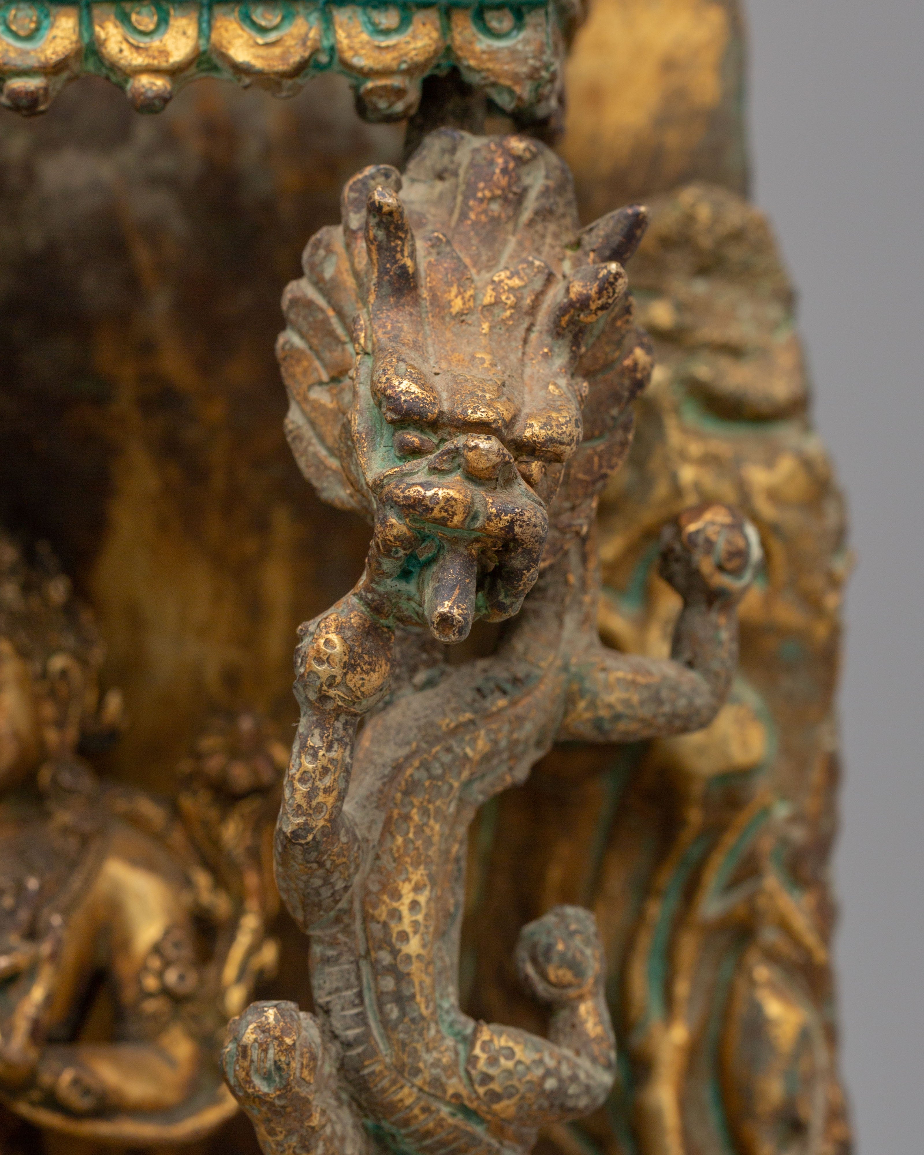 Handmade Buddhist Green Tara Statue | The Mother of Liberation