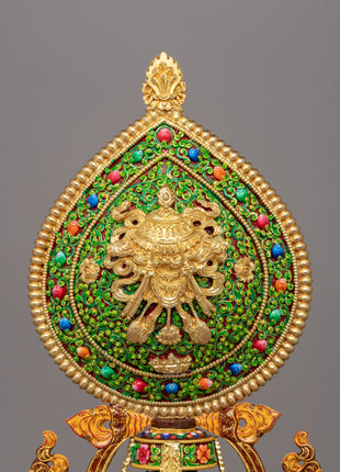Eight Auspicious Symbols | Handcrafted Gold-Plated Tibetan Sacred Set