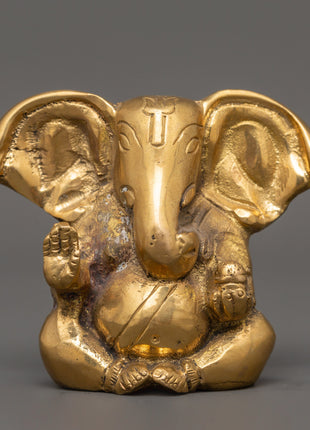Lord Ganesh Brass Statue | Spiritual Blessings for Prosperity and Success