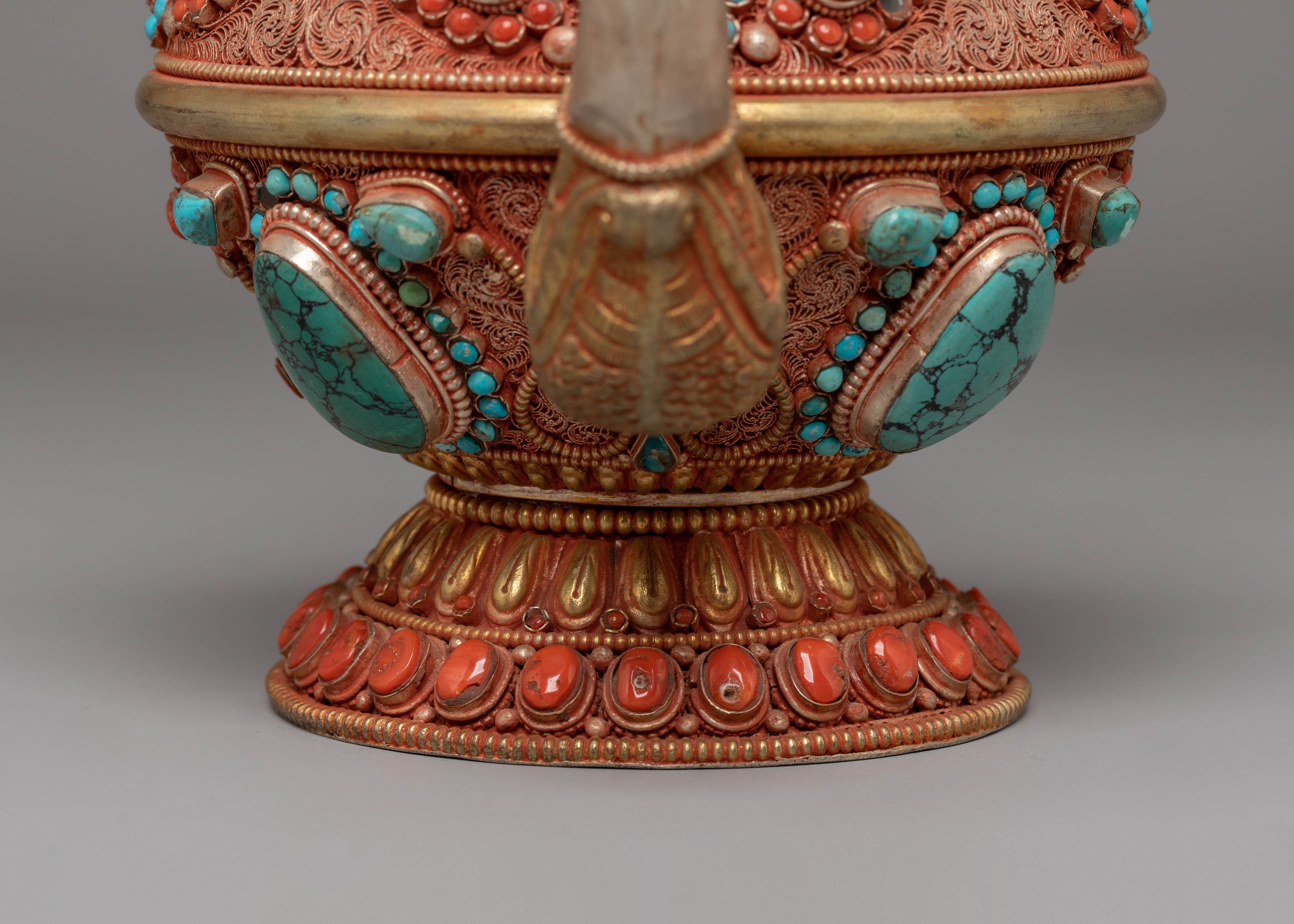 Traditional Tibetan Tea Pot for Decor | Symbol of Culture and Serenity