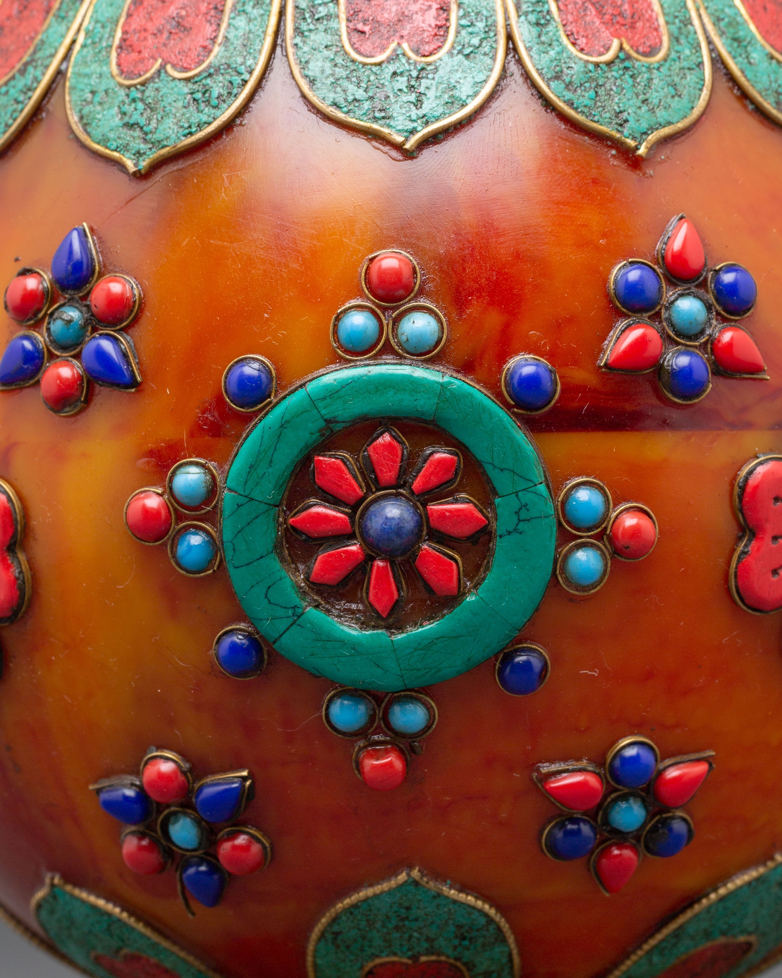 Offering Rice Pot Set | Handcrafted Tibetan Ritual Vessel for Spiritual Practices