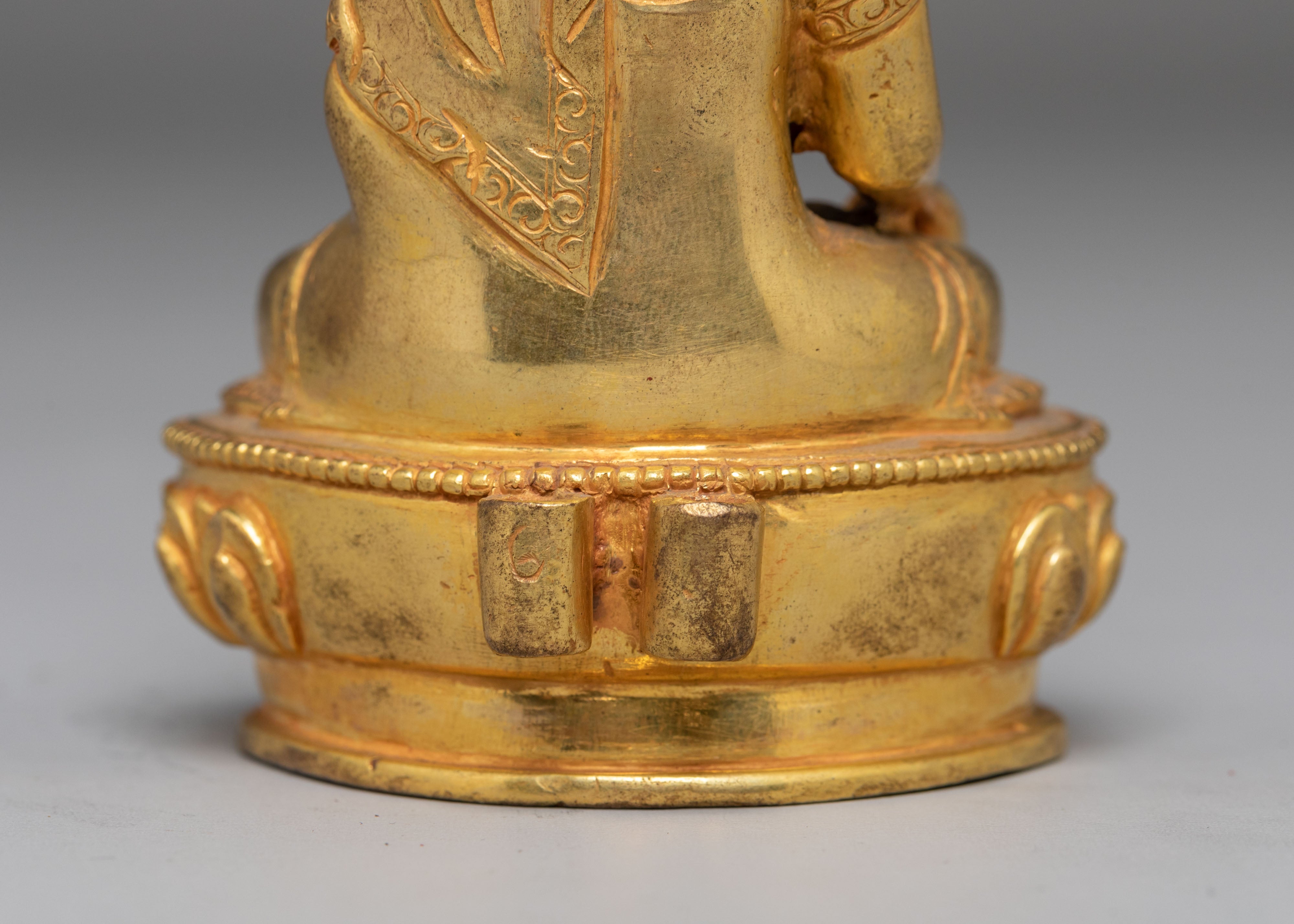 Copper Statue of Ratnasabhava | Enlightenment Deity