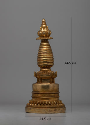 Traditional Kadampa Buddhist Stupa | Tibetan Buddhist Symbol for Spiritual Growth