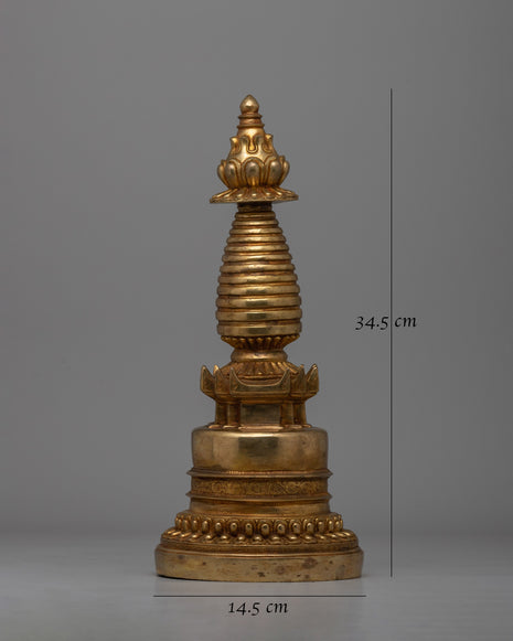 Traditional Kadampa Buddhist Stupa | Tibetan Buddhist Symbol for Spiritual Growth