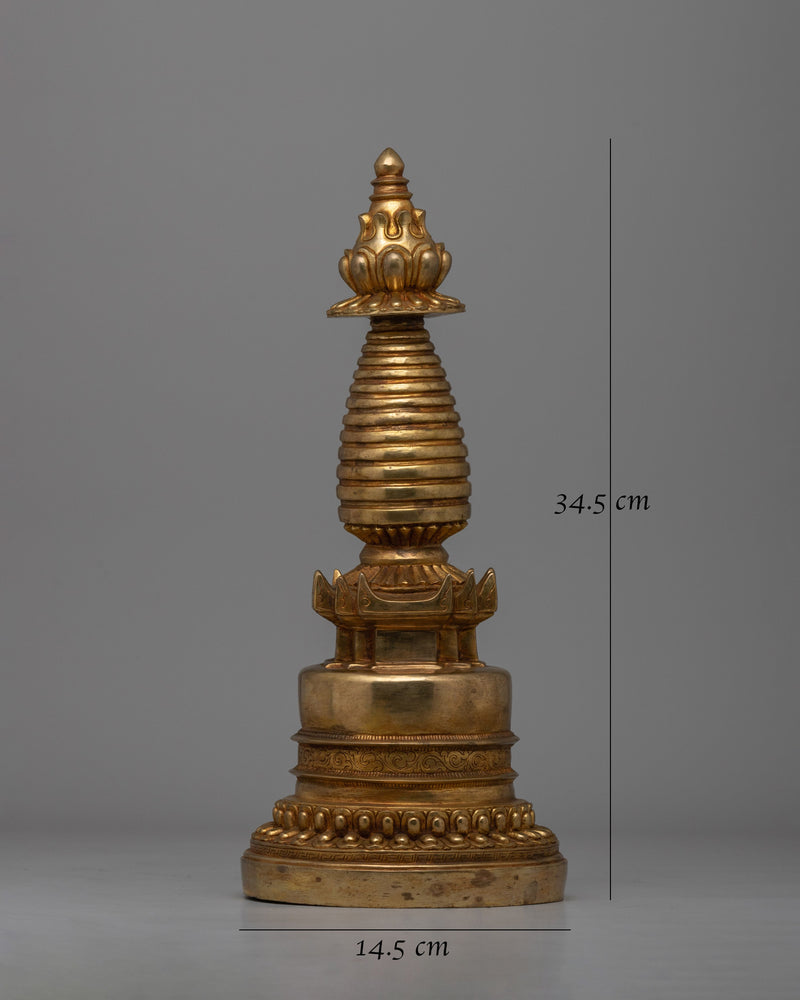 Traditional Kadampa Buddhist Stupa | Tibetan Buddhist Symbol for Spiritual Growth