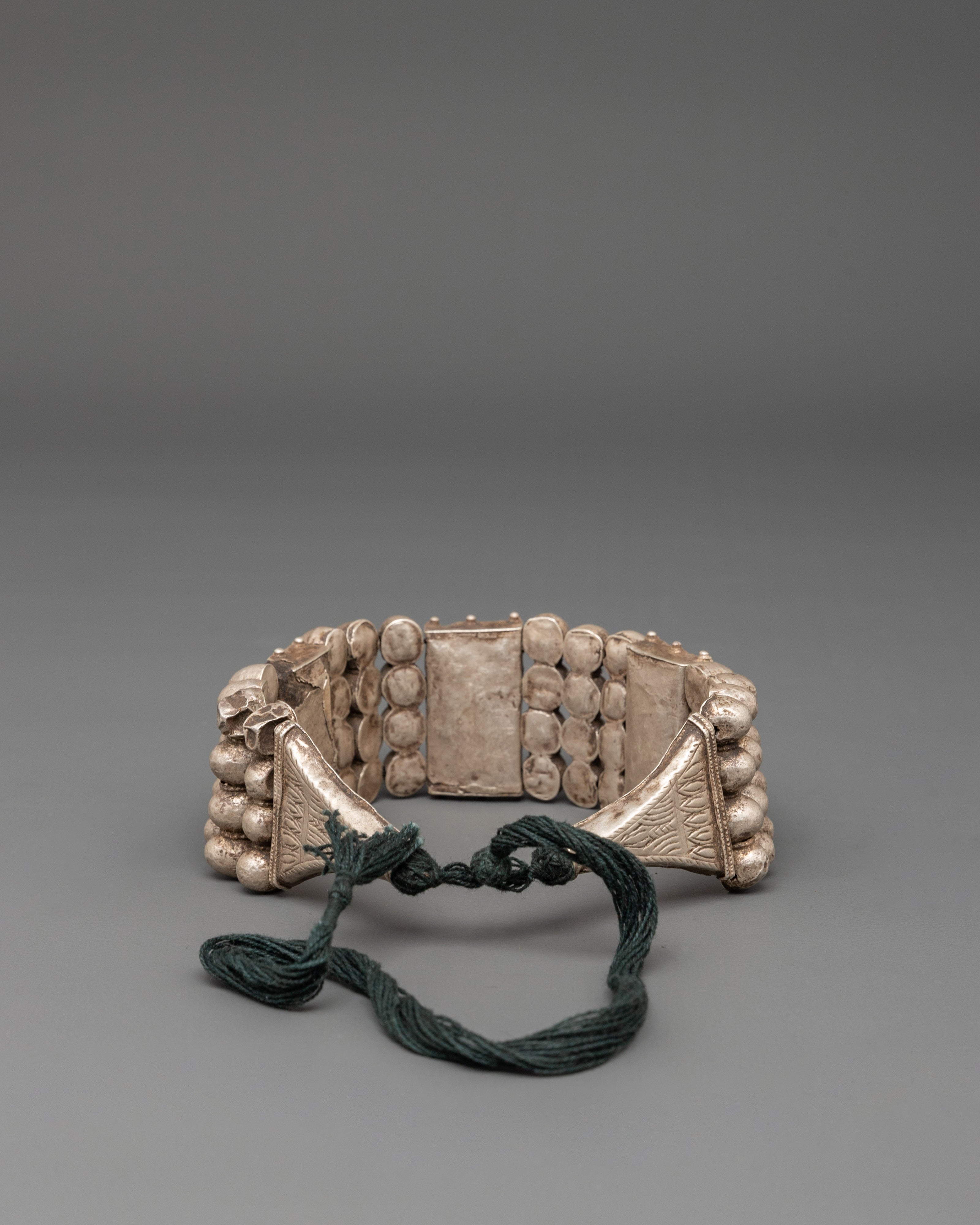 Traditional Himalayan Silver Bracelet | Timeless Ethnic Masterpiece