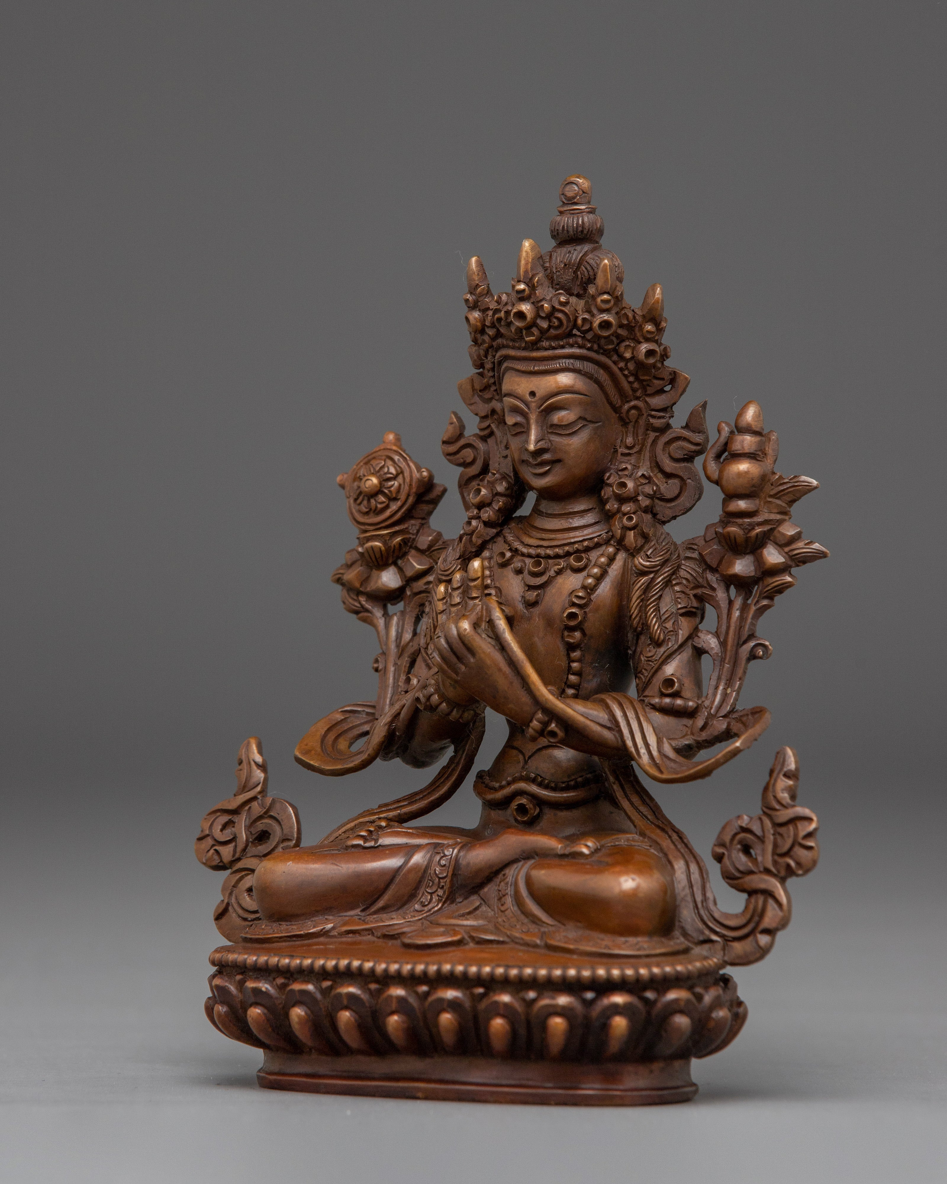 Oxidized Statue of Maitreya Buddha | Buddha of the Future