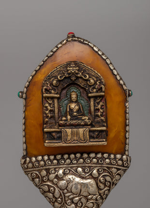 Buddha Stamp Ritual Artifact |  Sacred Tibetan Décor