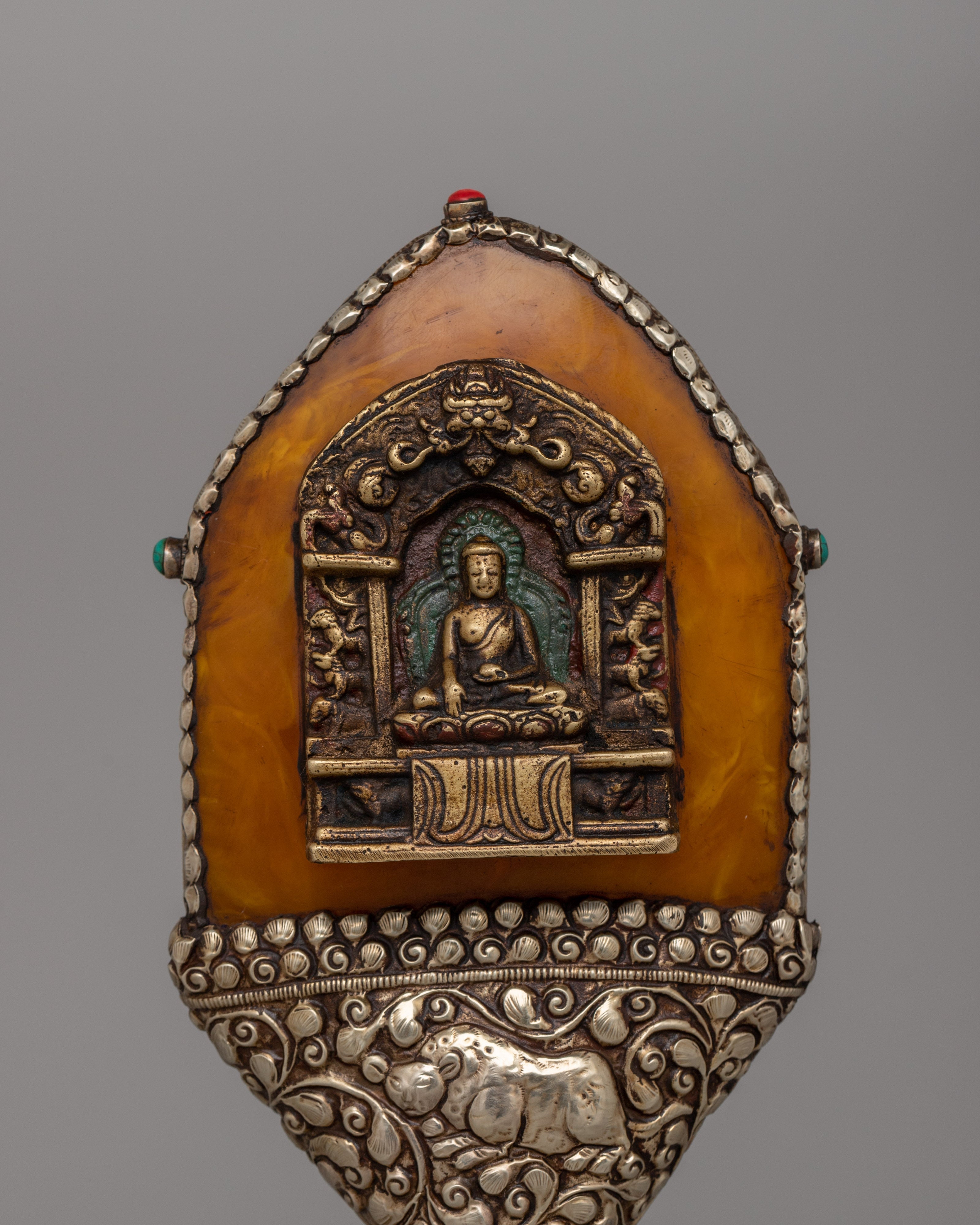Buddha Stamp Ritual Artifact |  Sacred Tibetan Décor