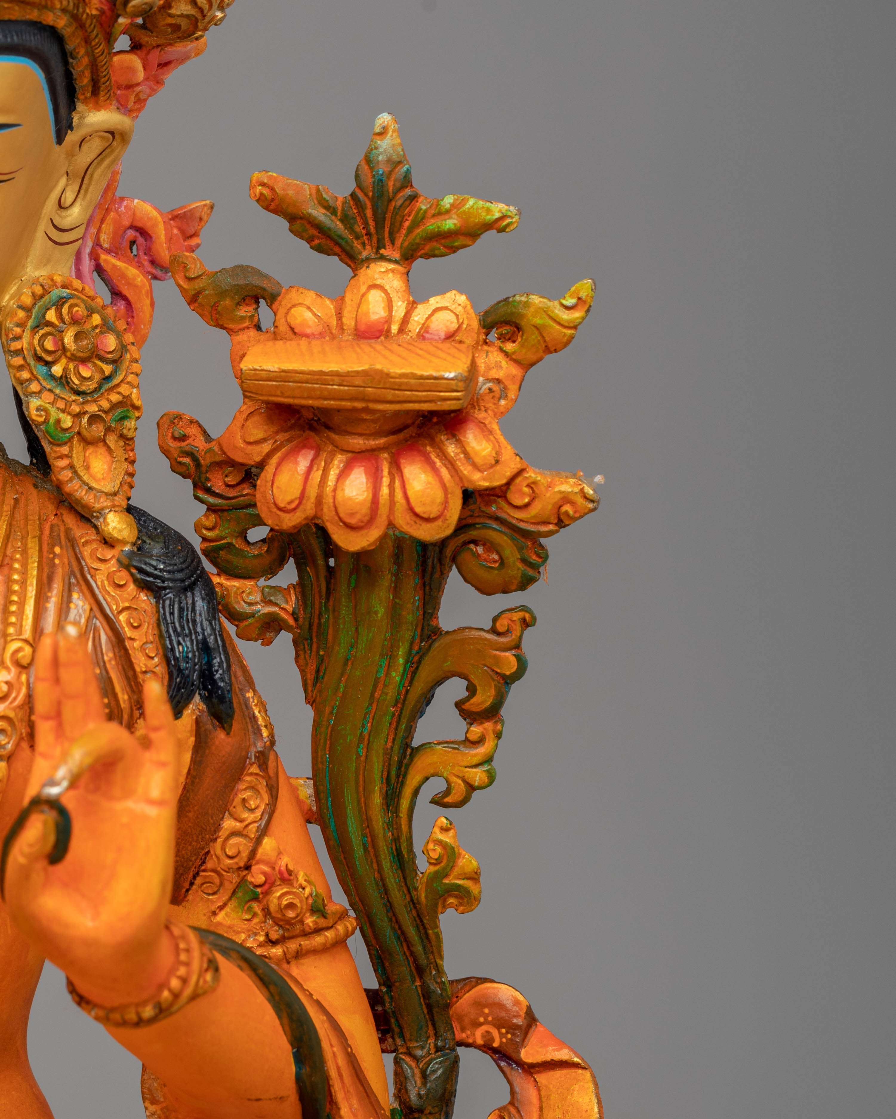 Manjushri Statue with Flaming Sword | Bodhisattva of Wisdom and Knowledge