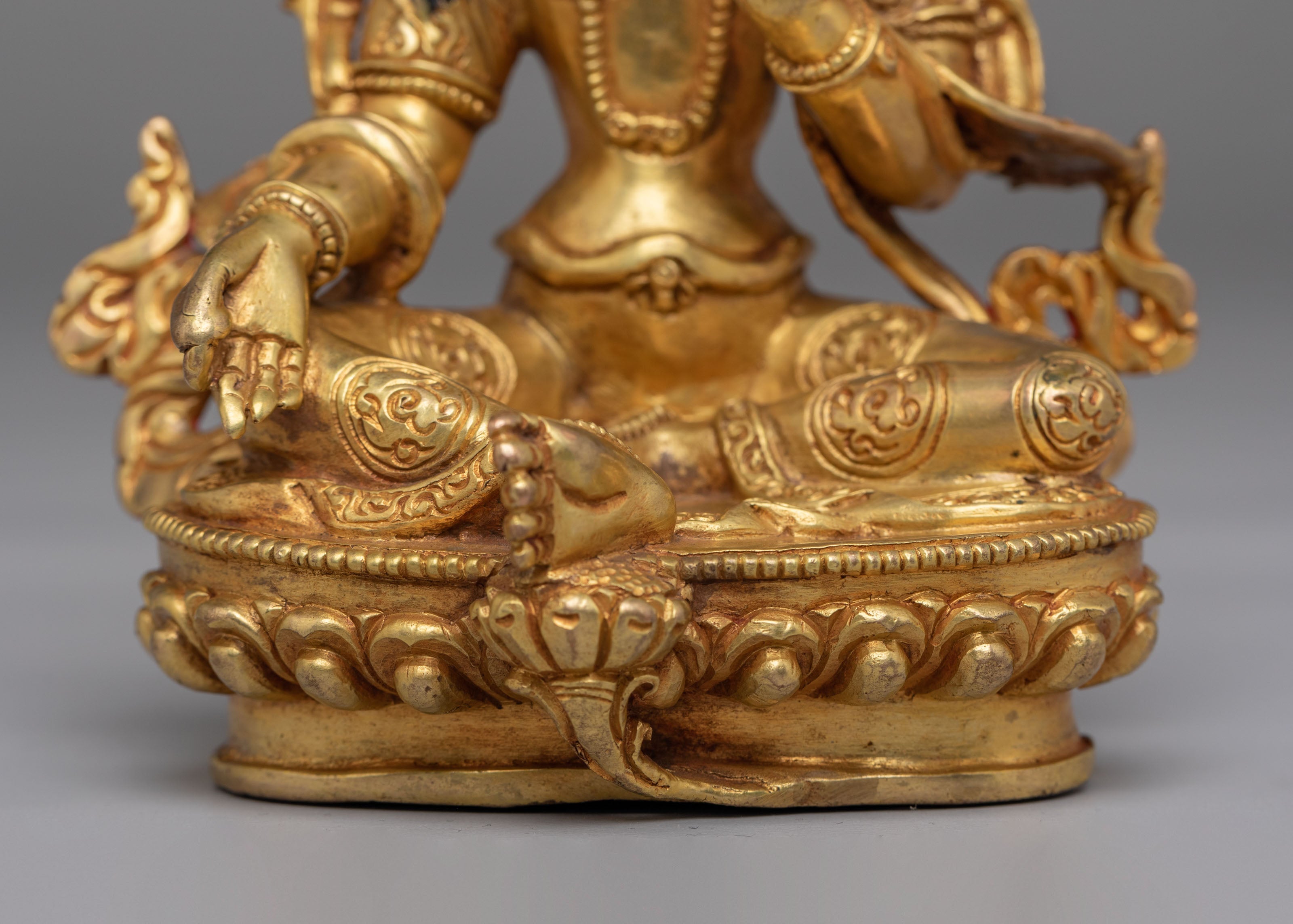 Tibetan Green Tara Deity Figurine | Traditional Tibetan Artwork