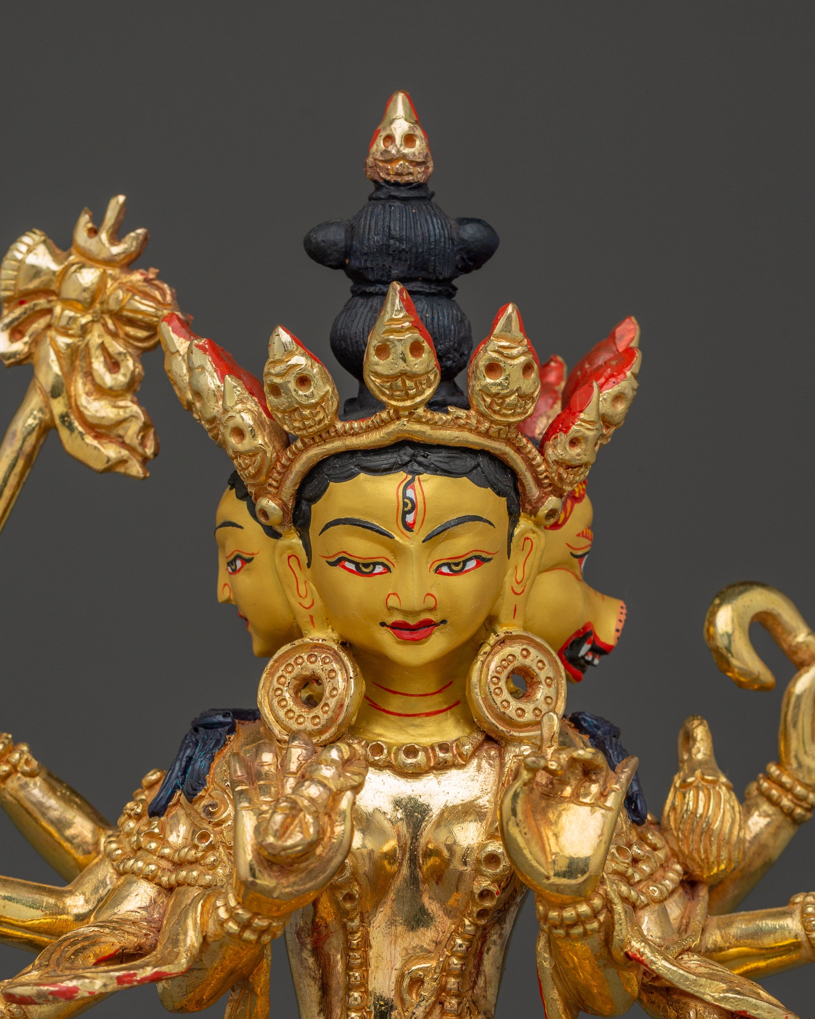 Handcrafted Marichi Gold Gilded Statue | Protector and Symbol of Enlightenment